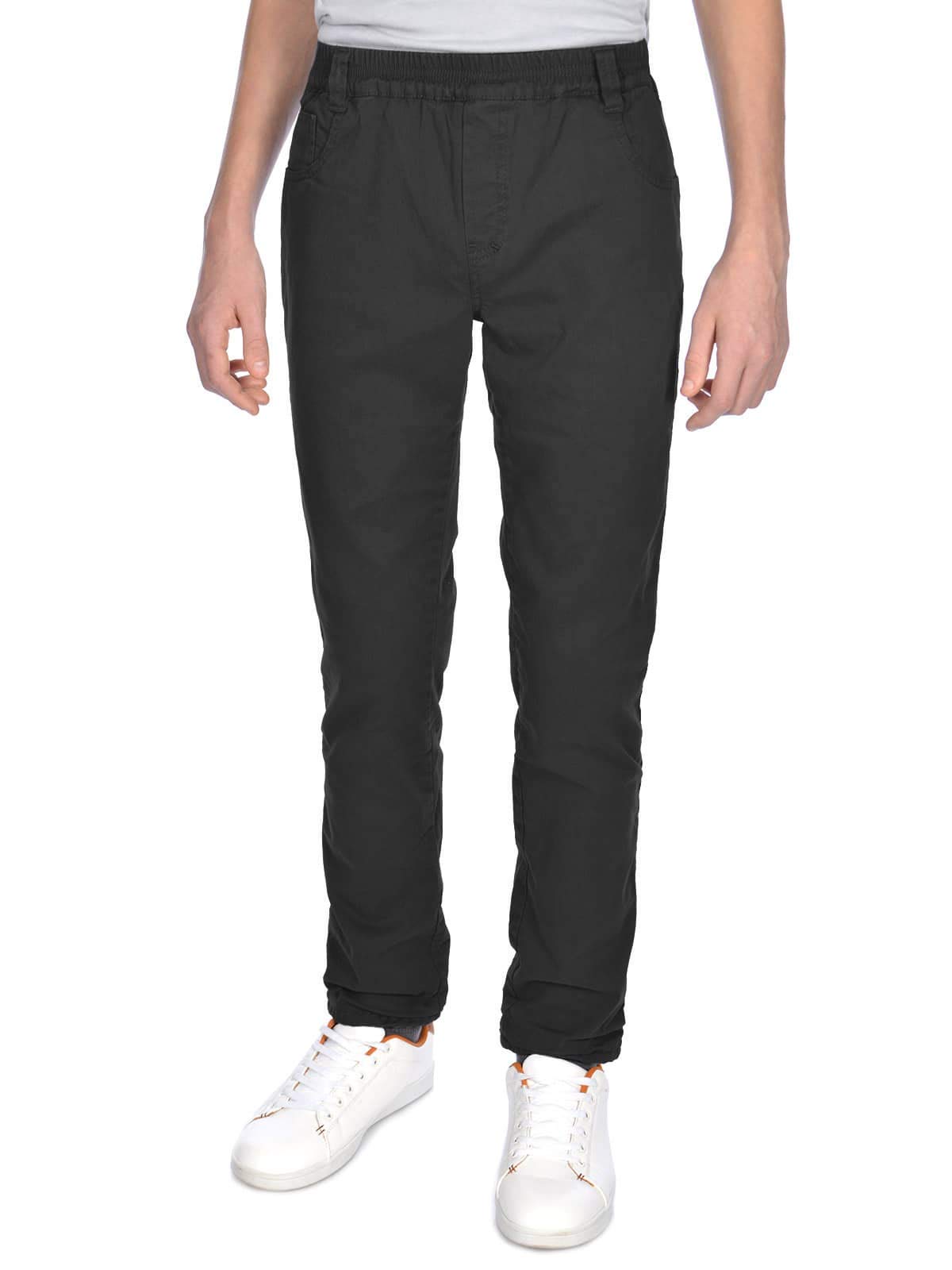 BEZLIT 22910 Jungen Chino Thermohose gefüttert Grau-Schwarz