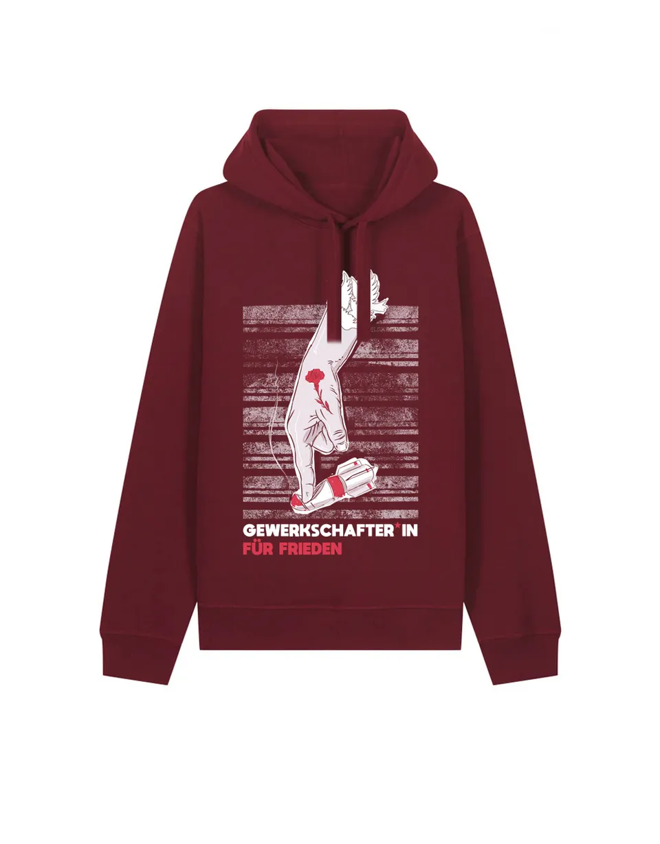 dna merch Gewerkschafter*in für Frieden Hoodie schwarz Friedensprint
