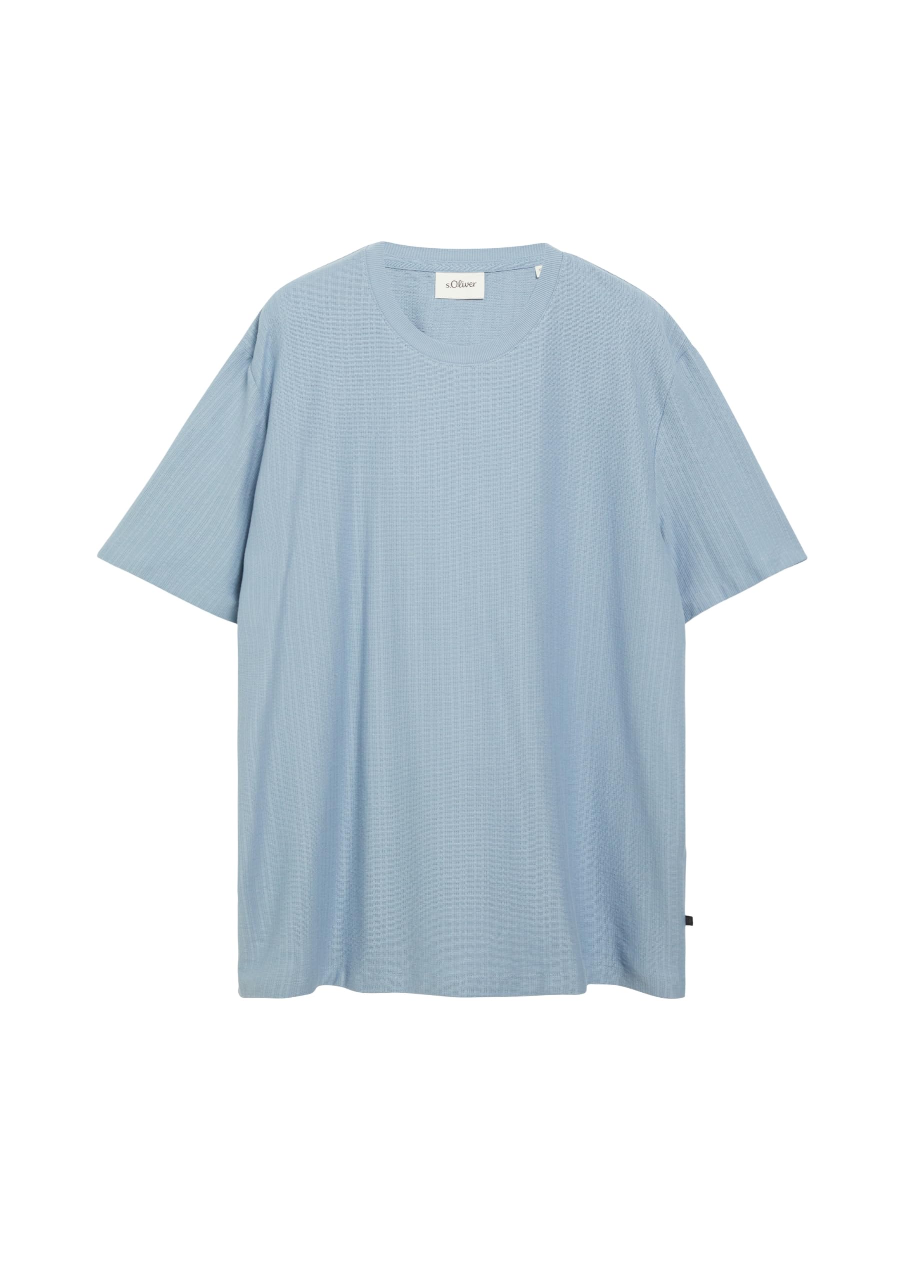 s.Oliver Junior T-Shirt Rippstruktur Hellblau 3XL