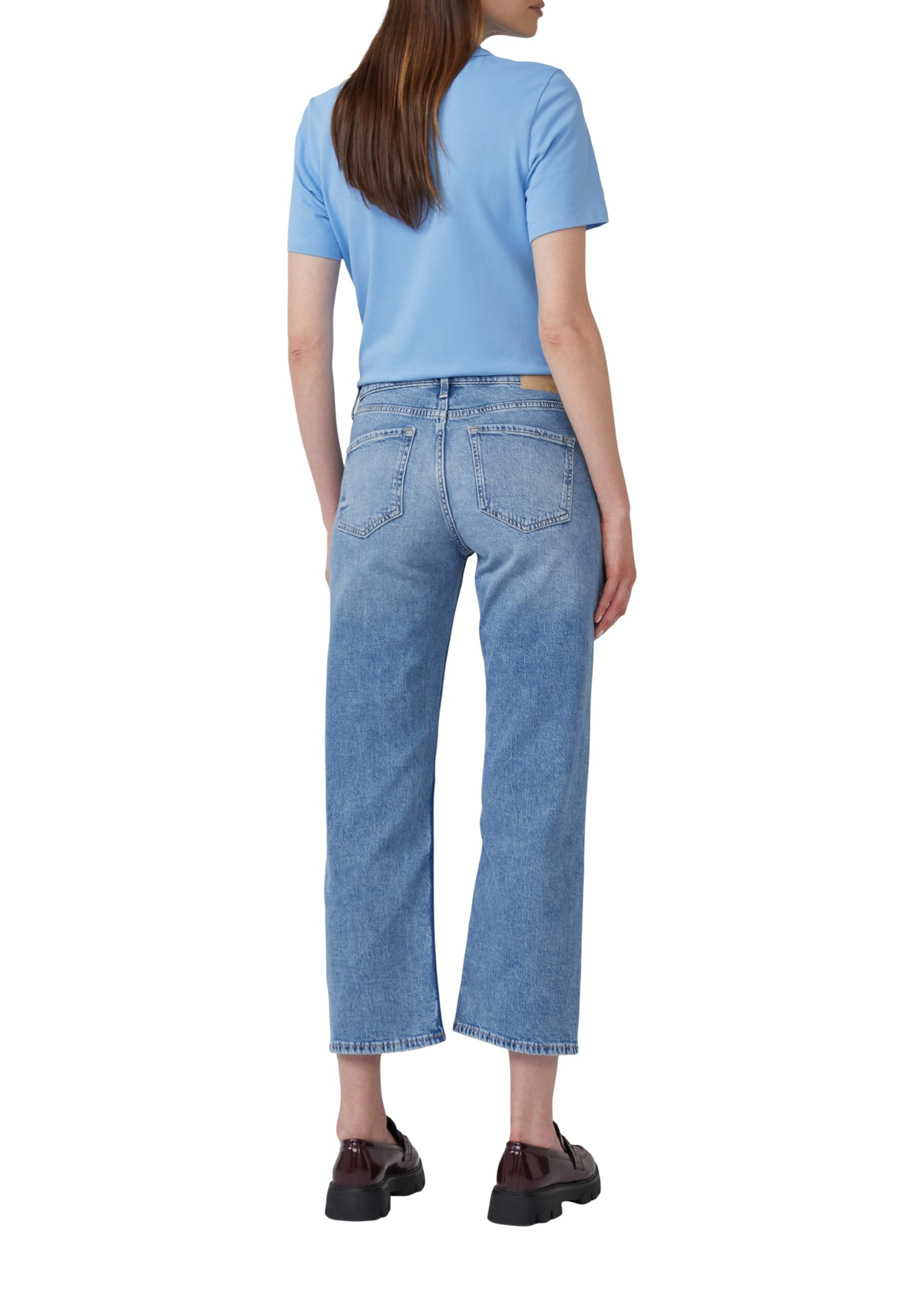 s.Oliver Jeans Karolin Straight Cropped Gr.46 Blau
