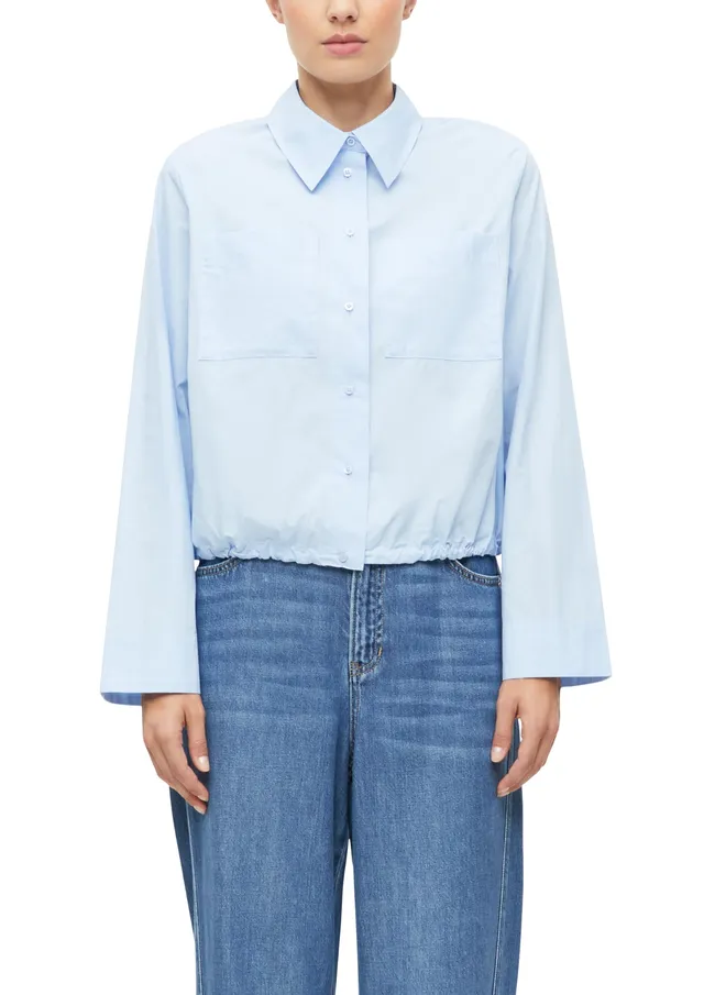 s.Oliver Bluse O-Shape verkürzt Blau 40