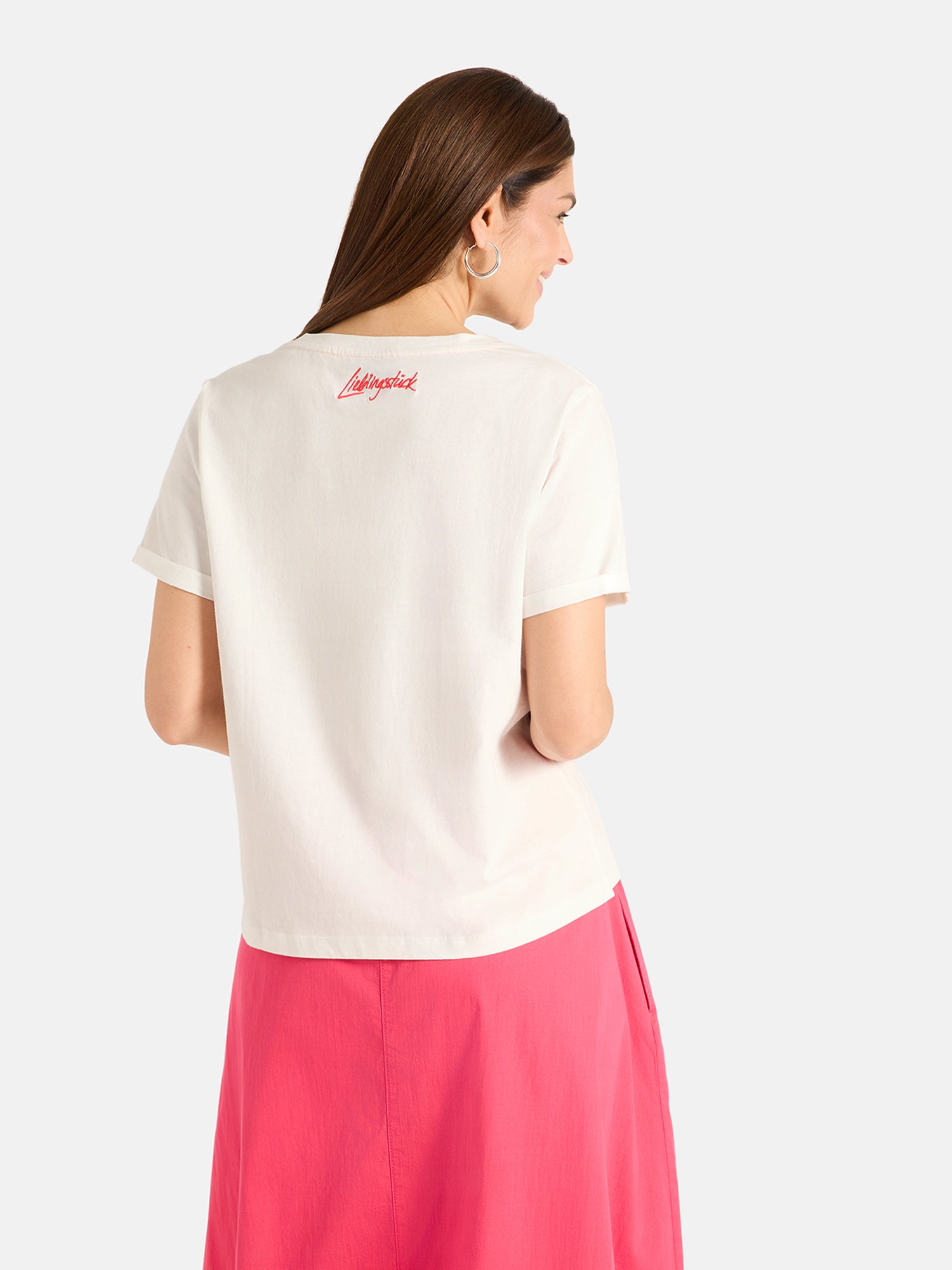 Lieblingsstück LinaL T-Shirt Baumwolle offwhite Basic