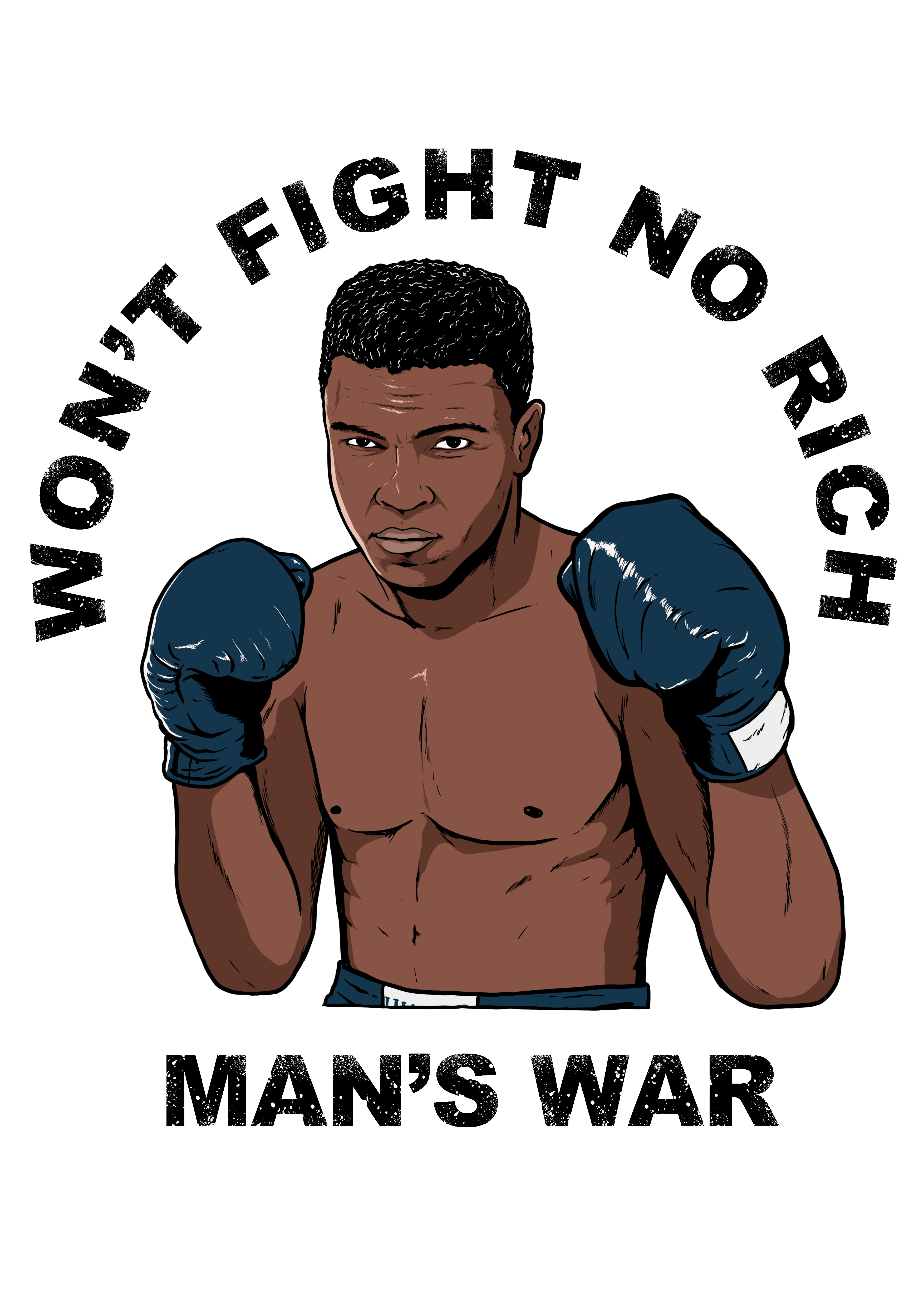 dna merch Krieg der Reichen Tanktop Muhammad Ali schwarz