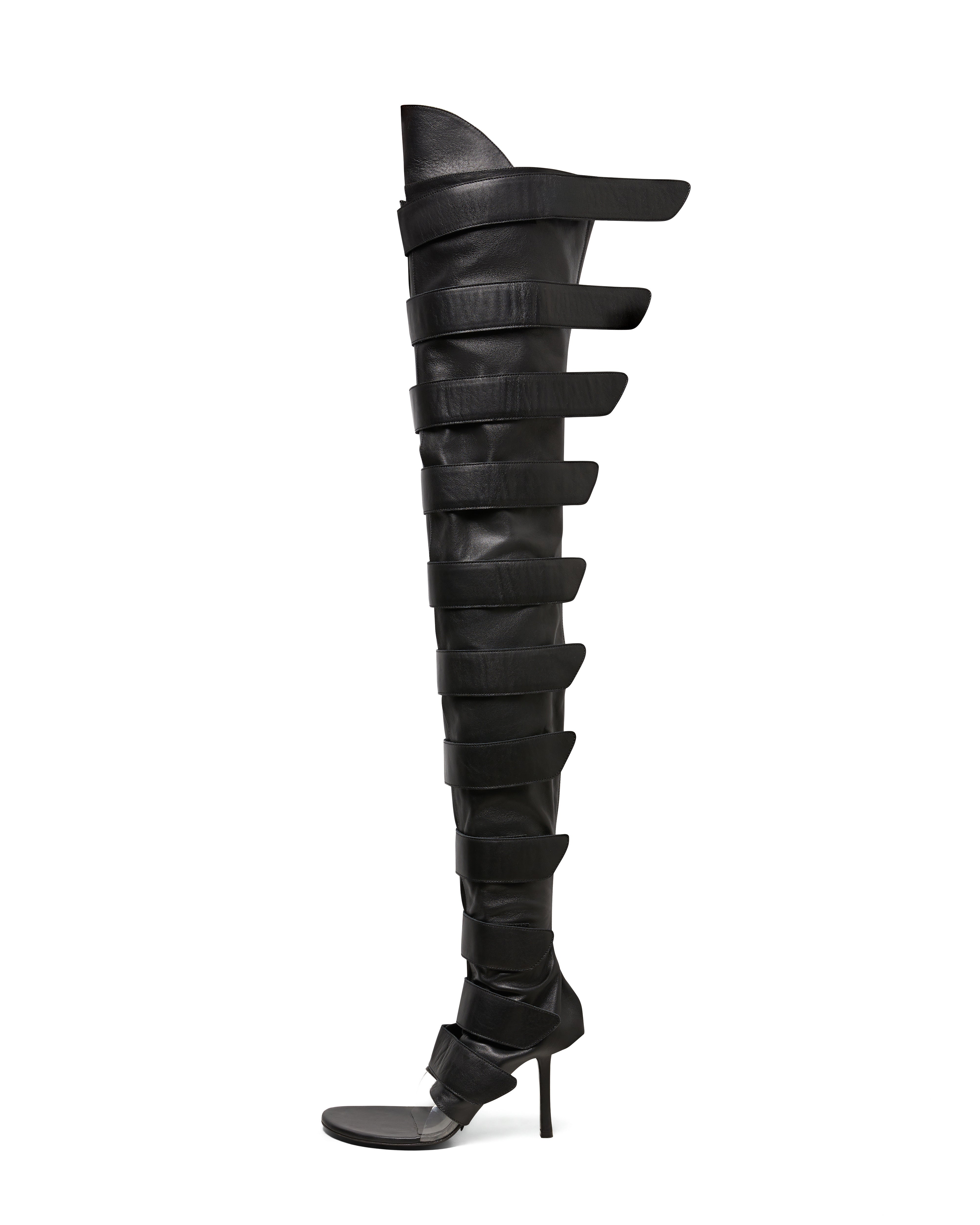 Mowalola Lola Strap High Boot Stiefel schwarz