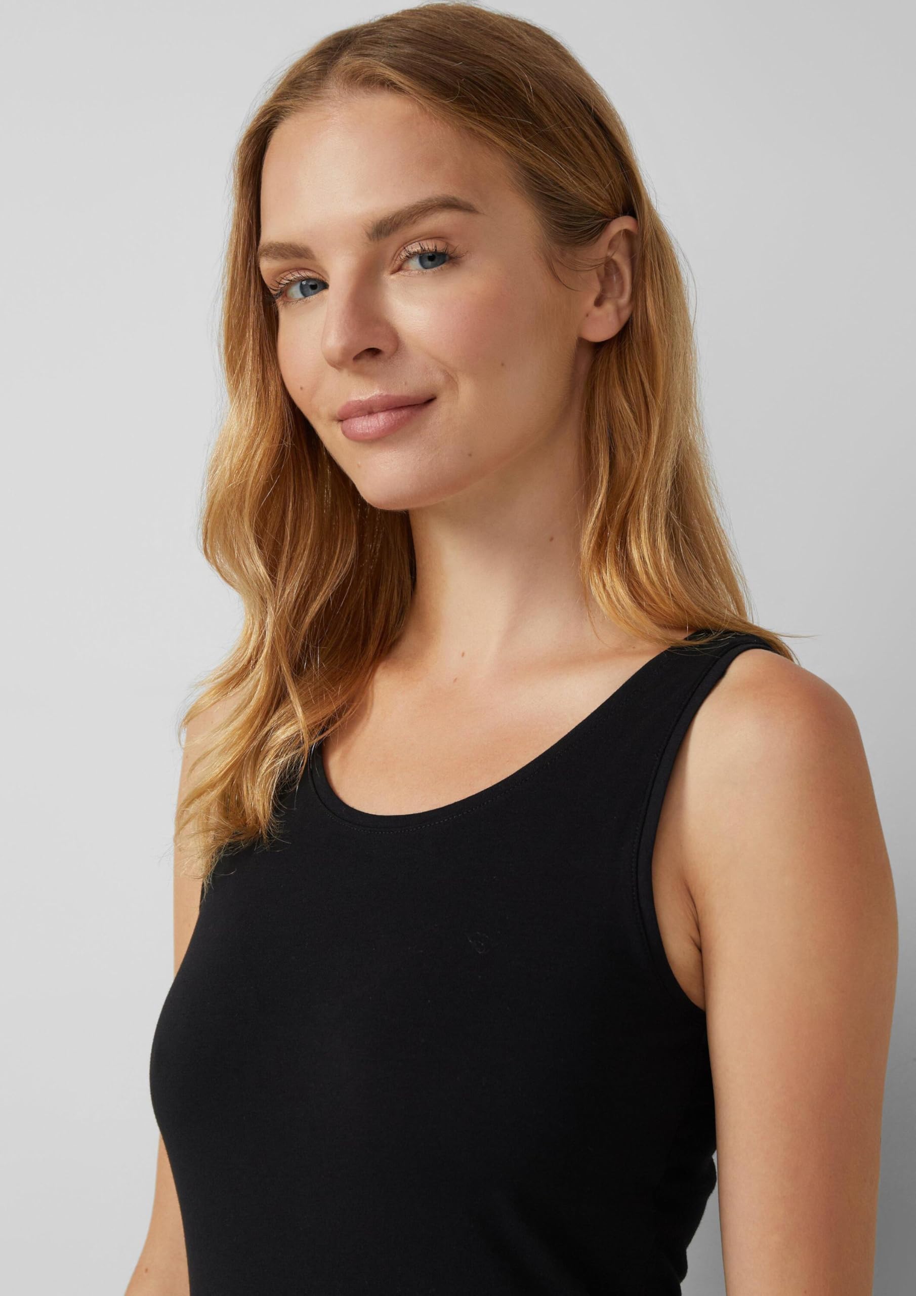 s.Oliver Basic Tops Jersey 2er-Pack weiß