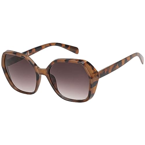 BEZLIT Oversize Sonnenbrille Leopard UV400