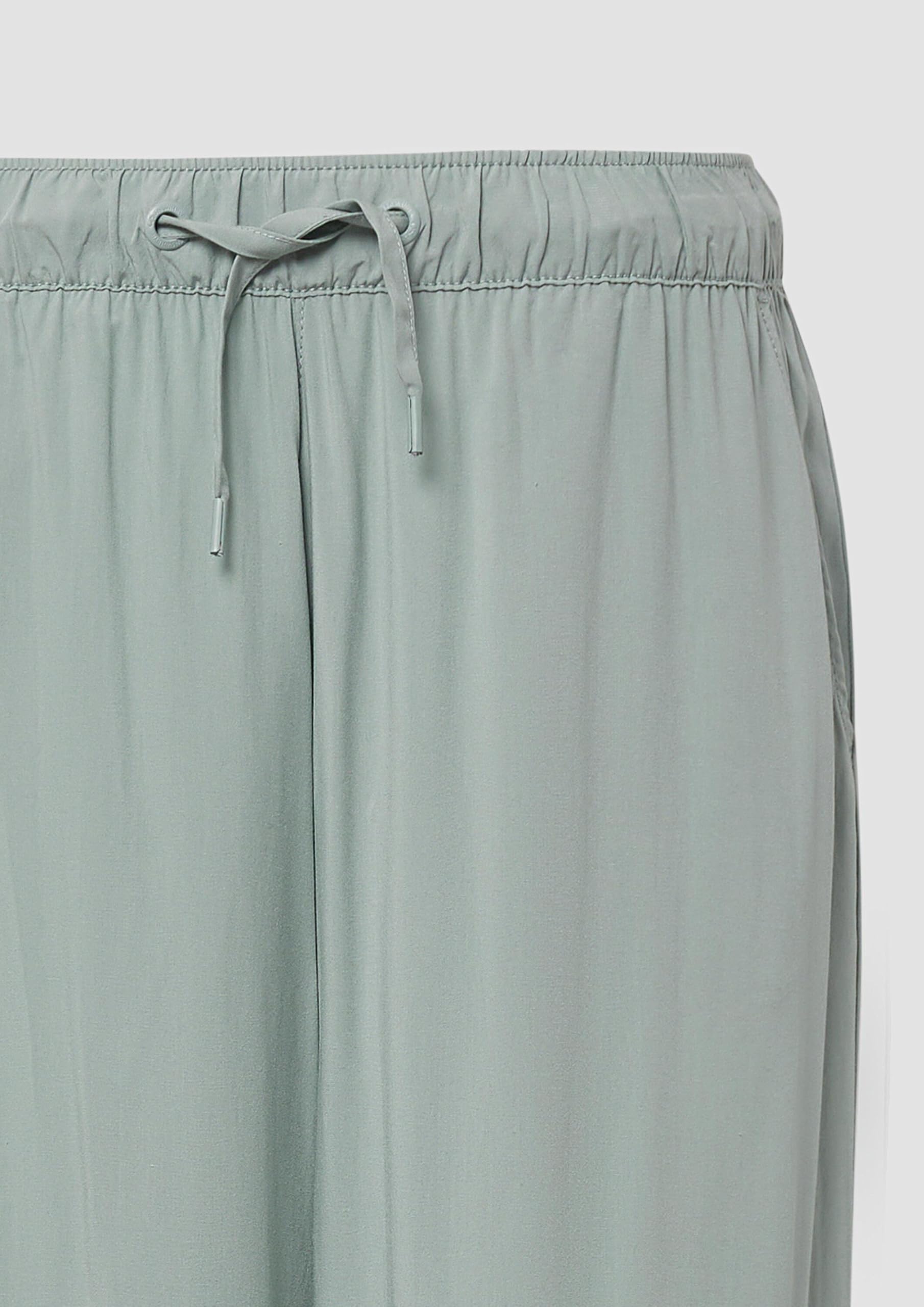 s.Oliver QS 2163072 Culotte Olivgrün Weit