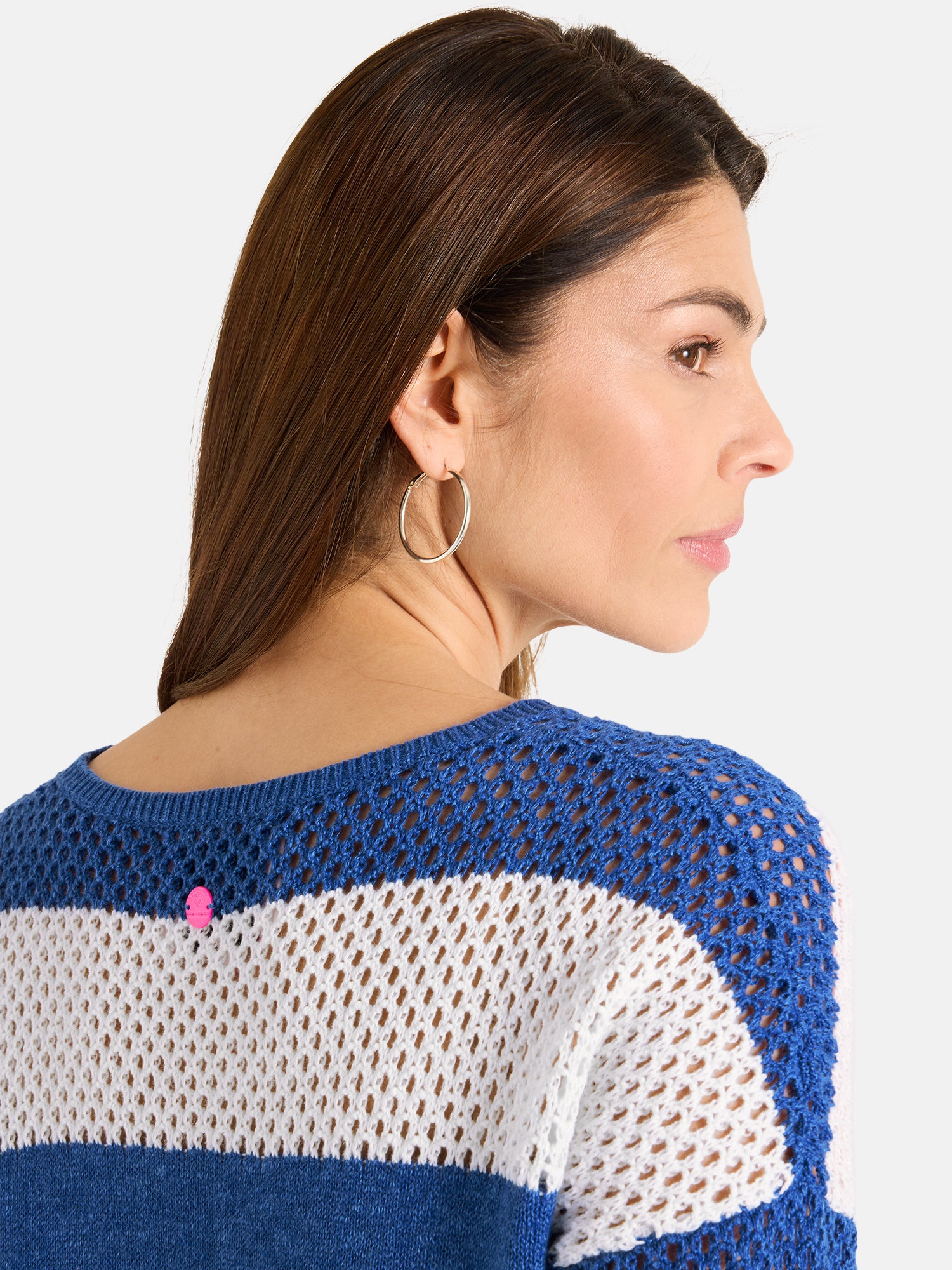 Lieblingsstück AliaL Kurzarm Pullover Leinen Lochstrick
