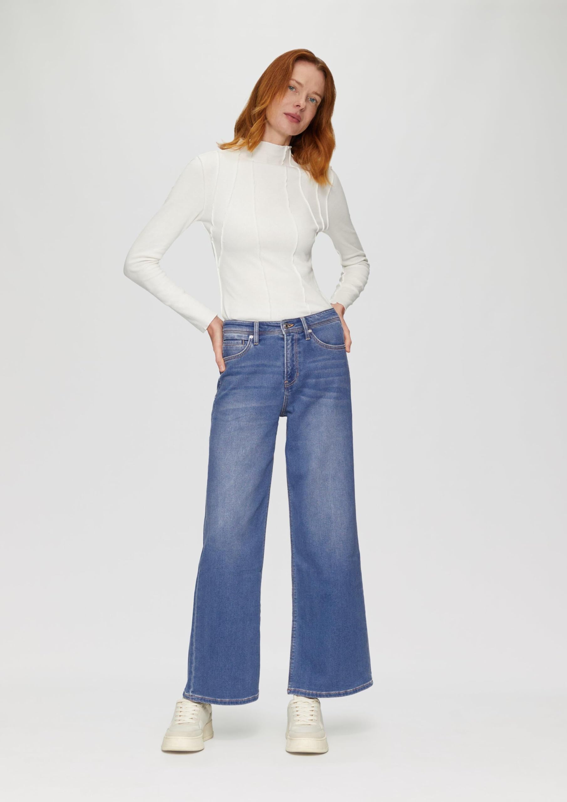s.Oliver Suri Regular Fit Jeans Wide Leg 40W/30L Mid Rise