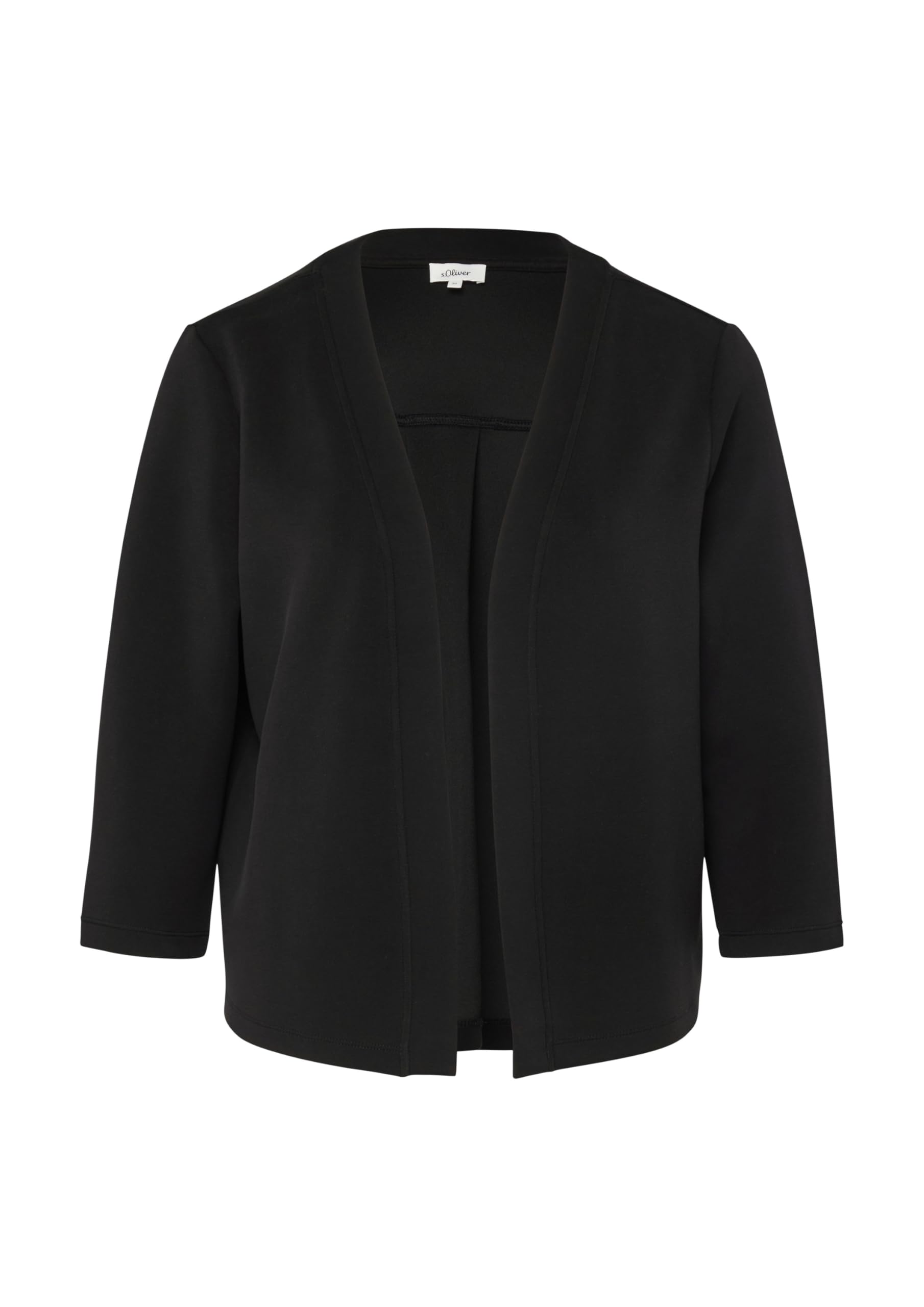 s.Oliver Red Label Scuba-Jacke Schwarz 3/4 Arm