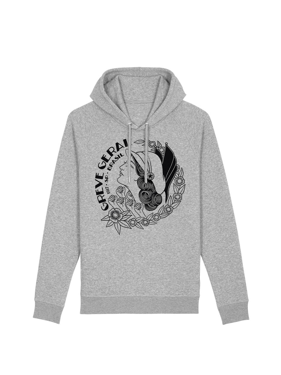 dna merch Greve Geral SP 1917 Kapuzenpullover Schwarz