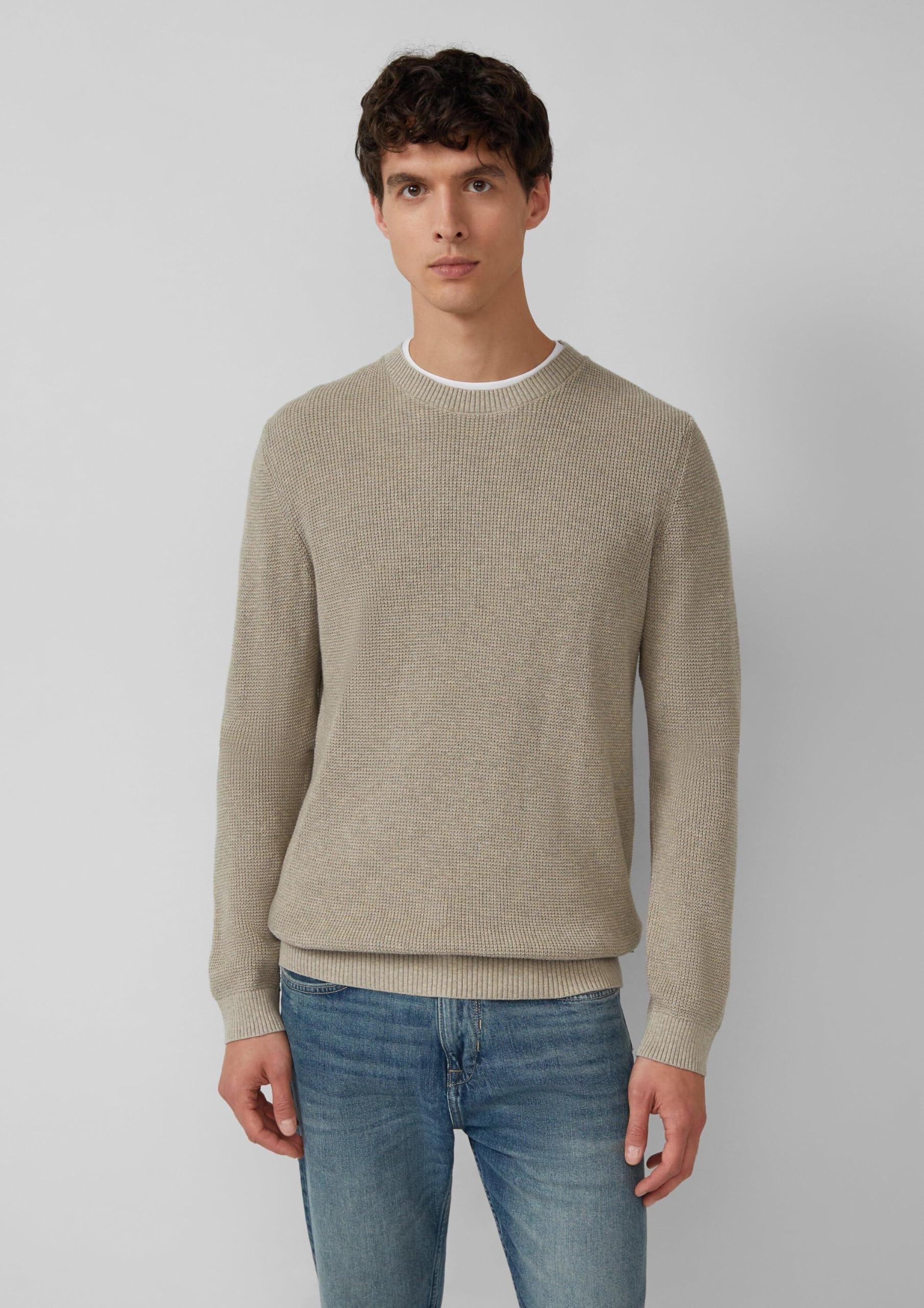 s.Oliver RED LABEL Strickpullover Crew-Neck Strukturmuster
