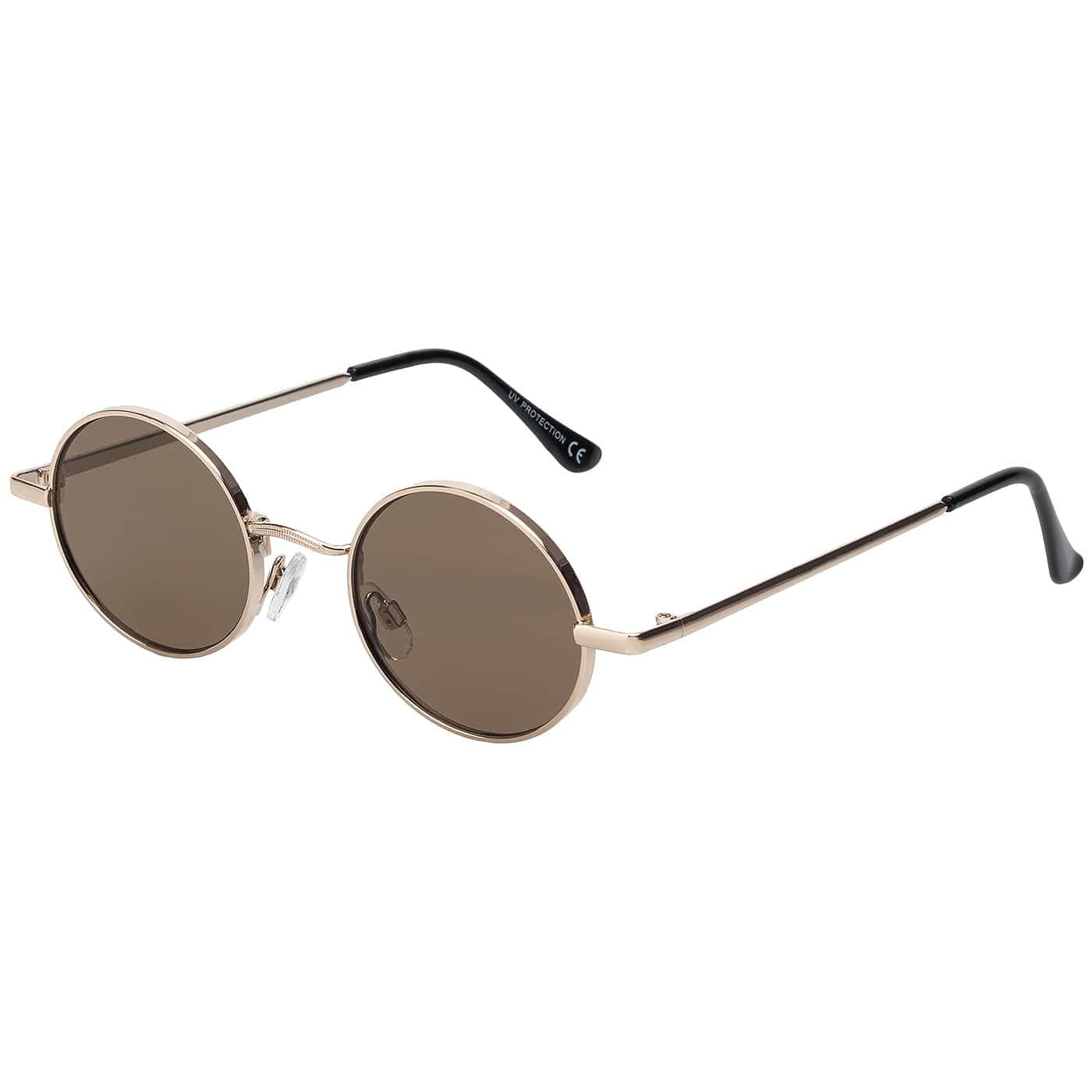BEZLIT Damen Sonnenbrille rund Orange Metall UV400