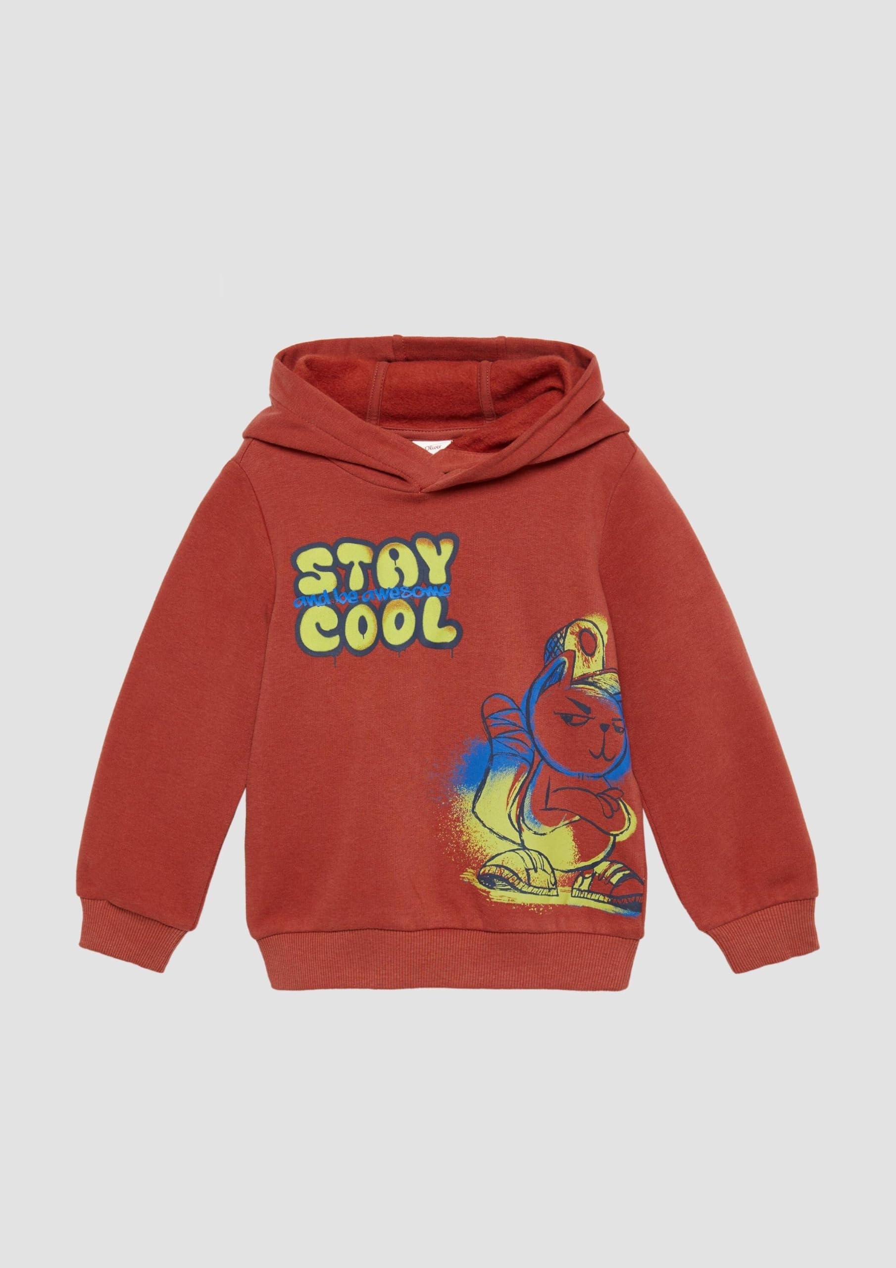 s.Oliver Red Label Kapuzen-Sweatshirt Rubinrot 128-134