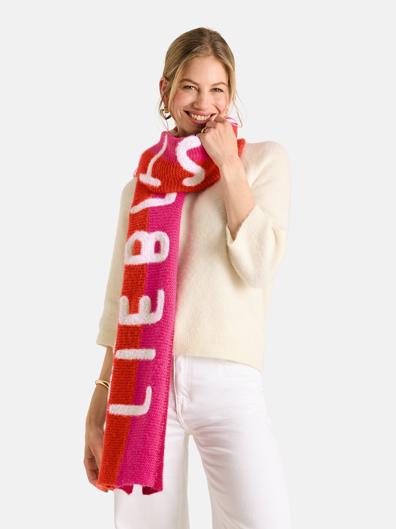 Lieblingsstück MadiL Schal high red mit Wolle