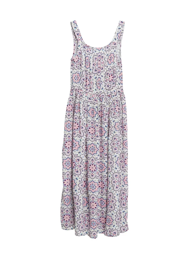 s.Oliver Midi-Kleid Crinkle-Viskose creme Gr.140