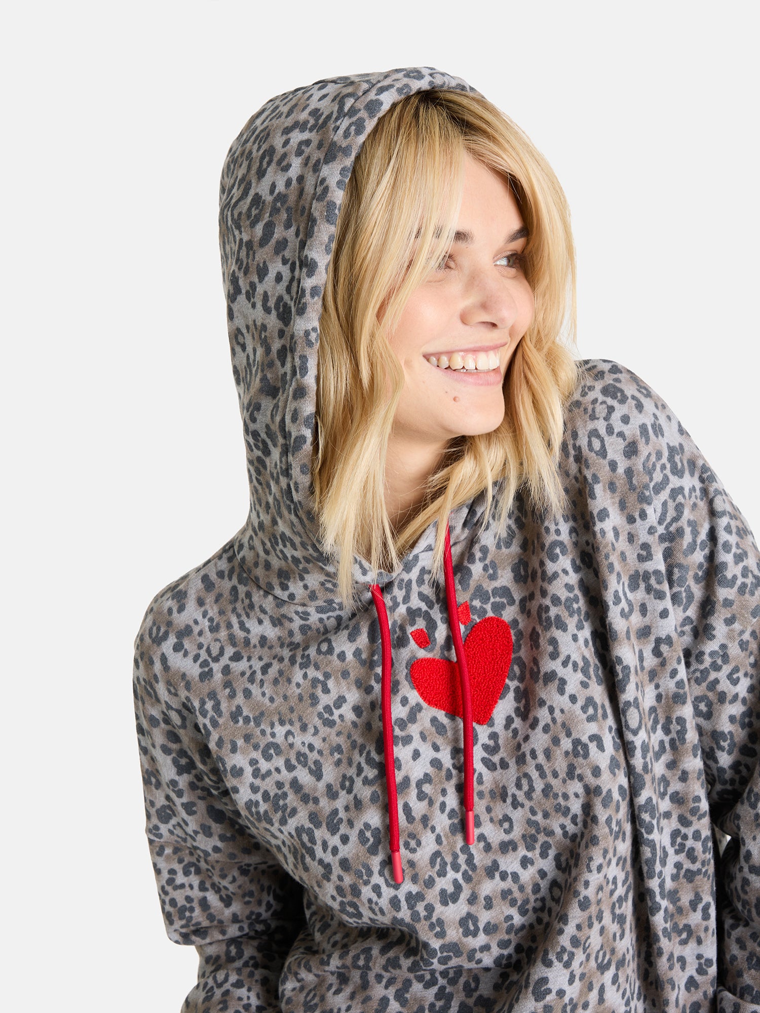 Lieblingsstück MioL Hoodie beige Herz Baumwolle