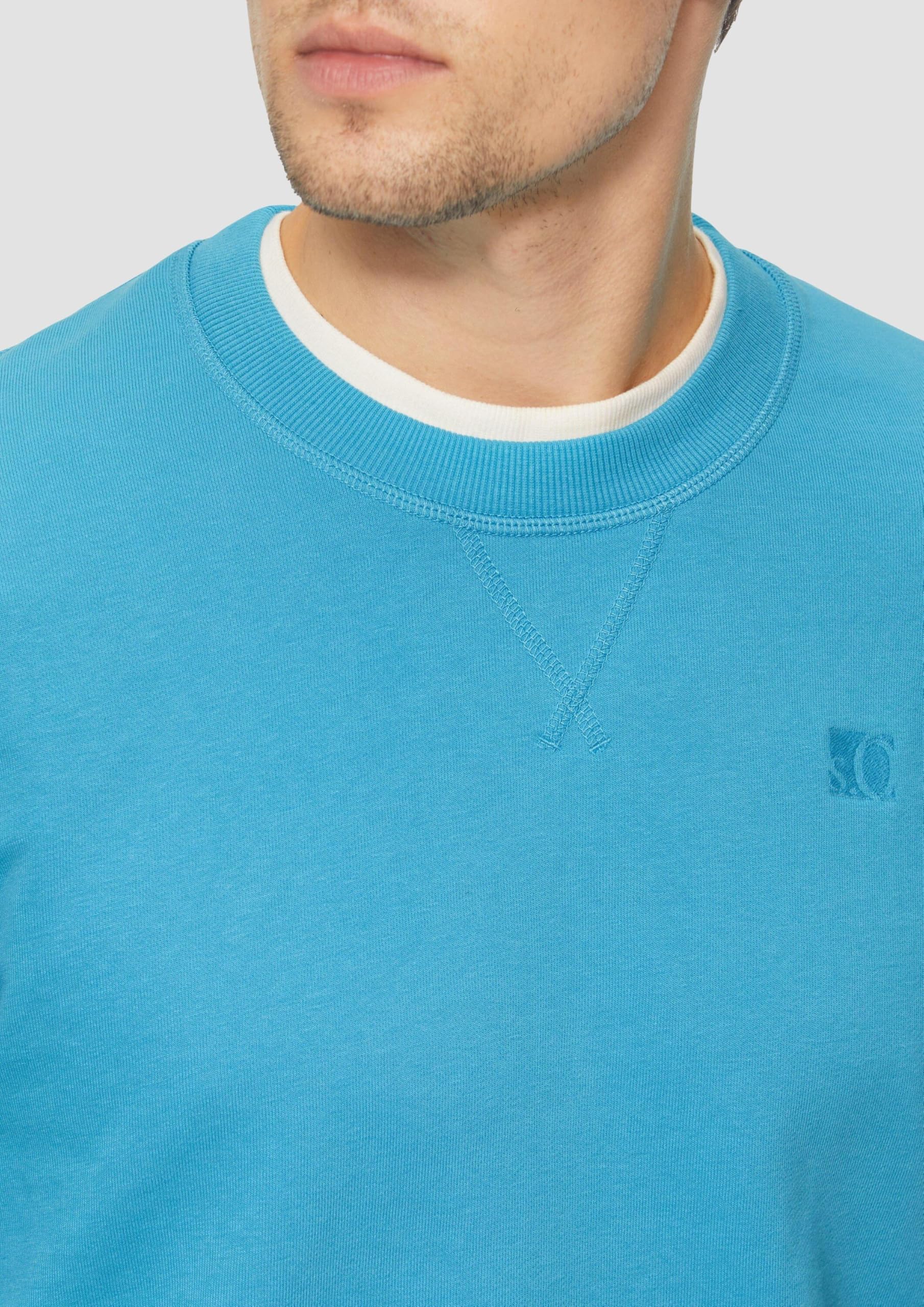 s.Oliver RED LABEL Sweatshirt Crew Neck Logo Regular Fit