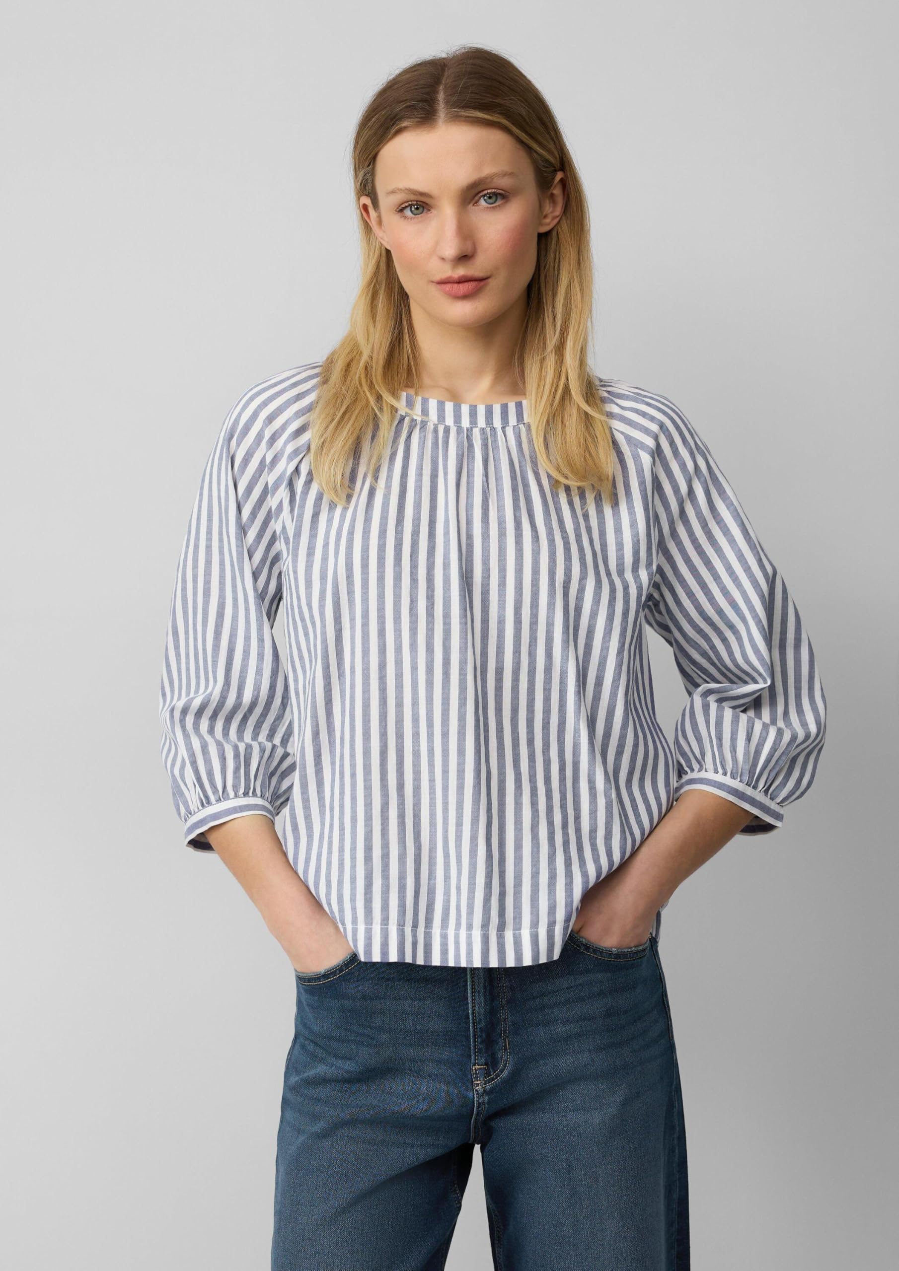s.Oliver Streifenbluse Damen Carmen sandstein 38