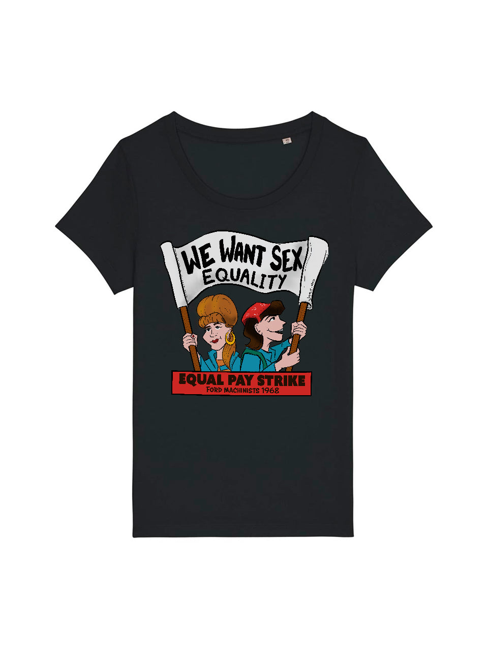 dna merch Working Class History Ford Dagenham T-Shirt Damen schwarz
