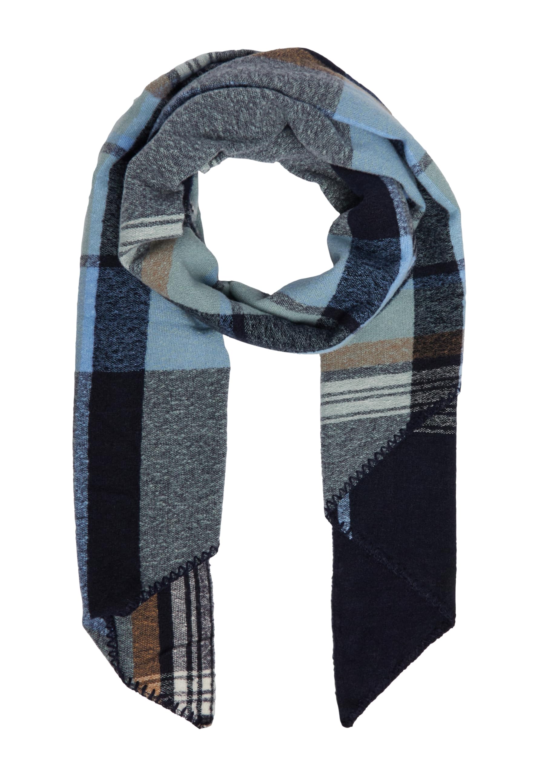 s.Oliver Junior Schal Karo-Muster helles Beige