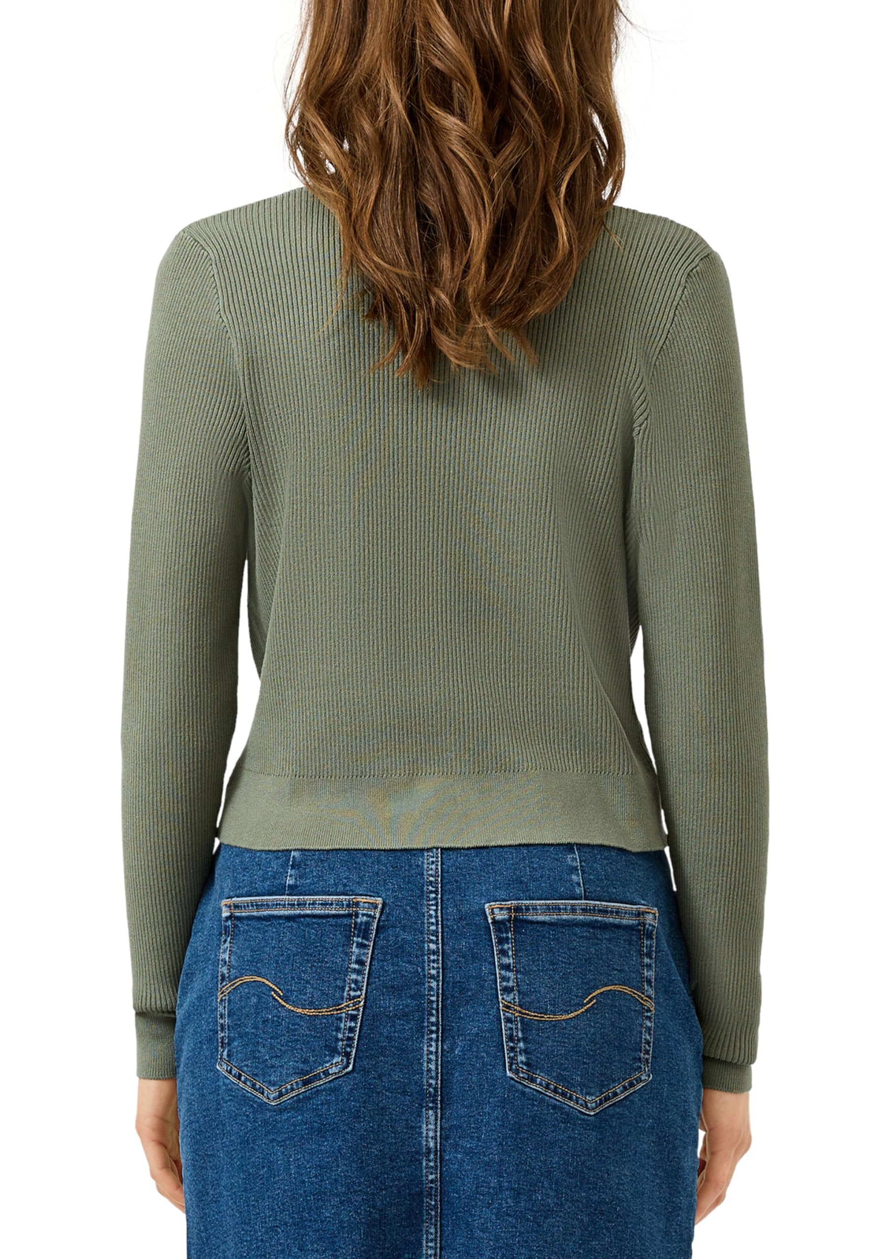 s.Oliver QS 2175149 Strickjacke Damen M grün