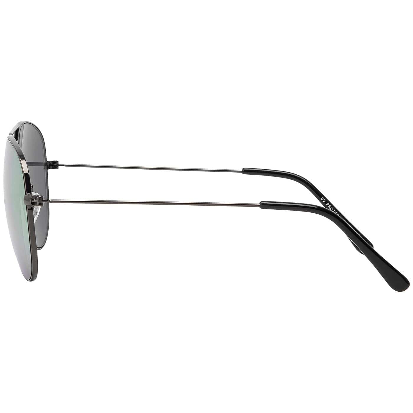 BEZLIT Piloten Sonnenbrille Rosa-Gelb verspiegelt UV400