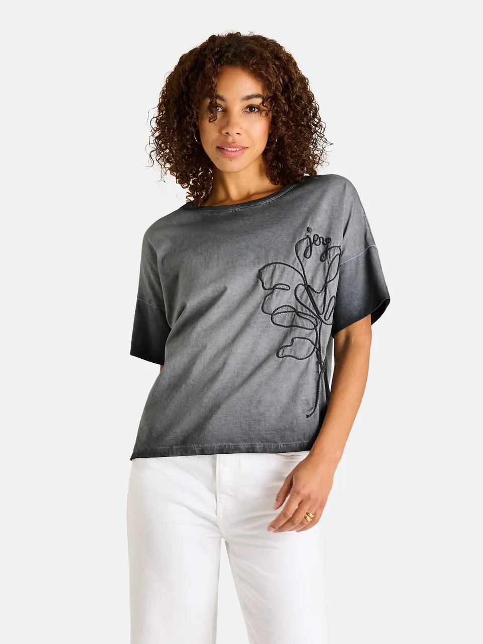 Lieblingsstück BelindaL T-Shirt Baumwolle anthra