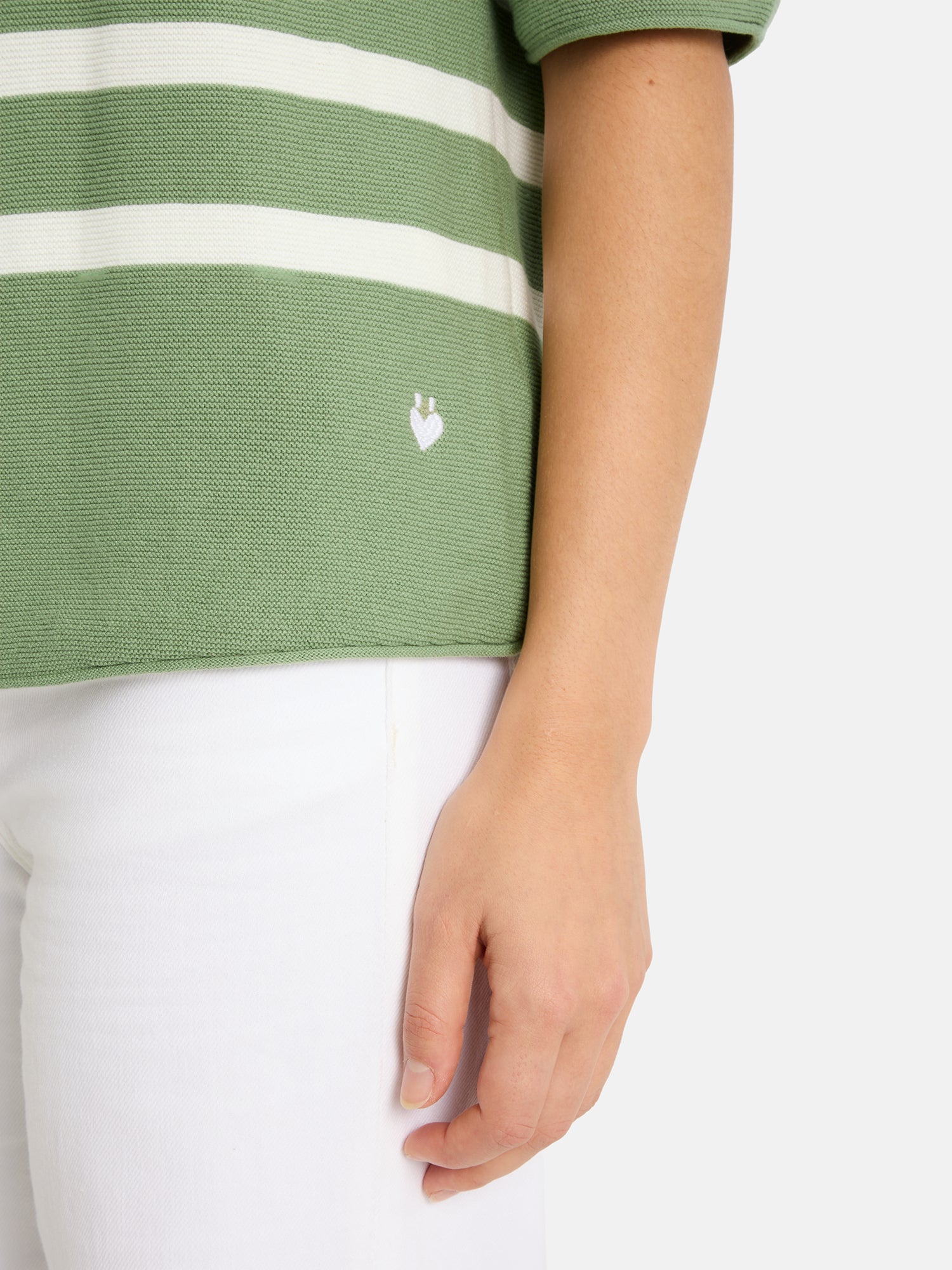 Lieblingsstück KlerariEP Kurzarm-Pullover jeans Baumwolle