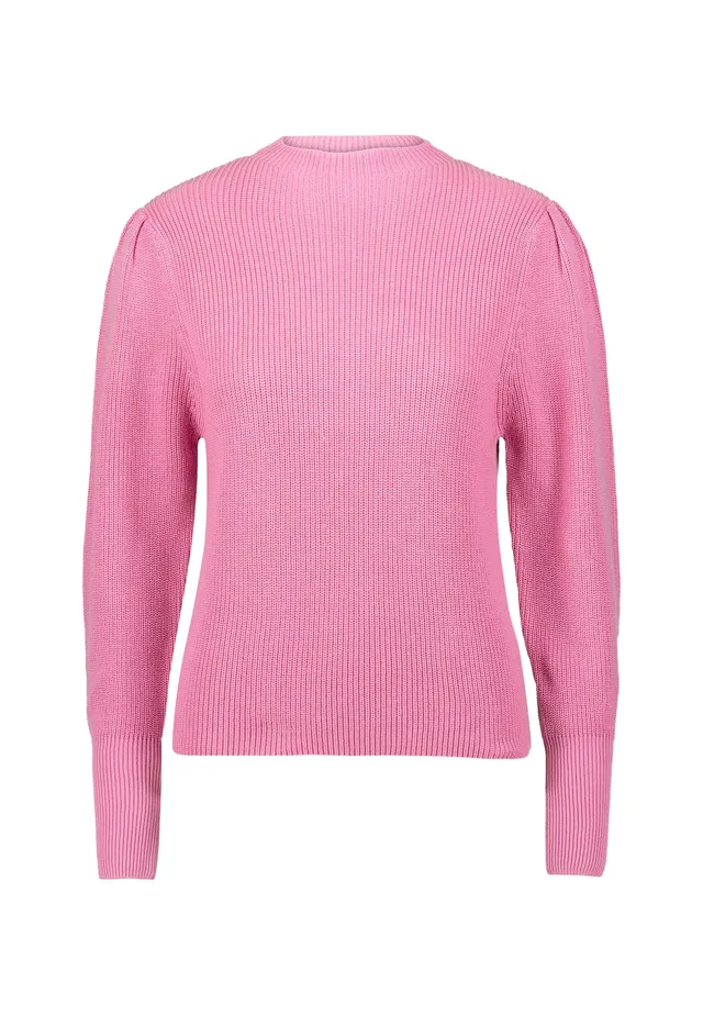 zero Strickpullover Ballonärmel Blushberry Pink Gr.40
