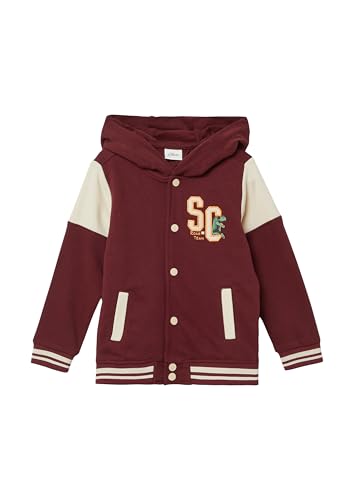 s.Oliver College-Jacke Applikation Kapuze Sweatjacke