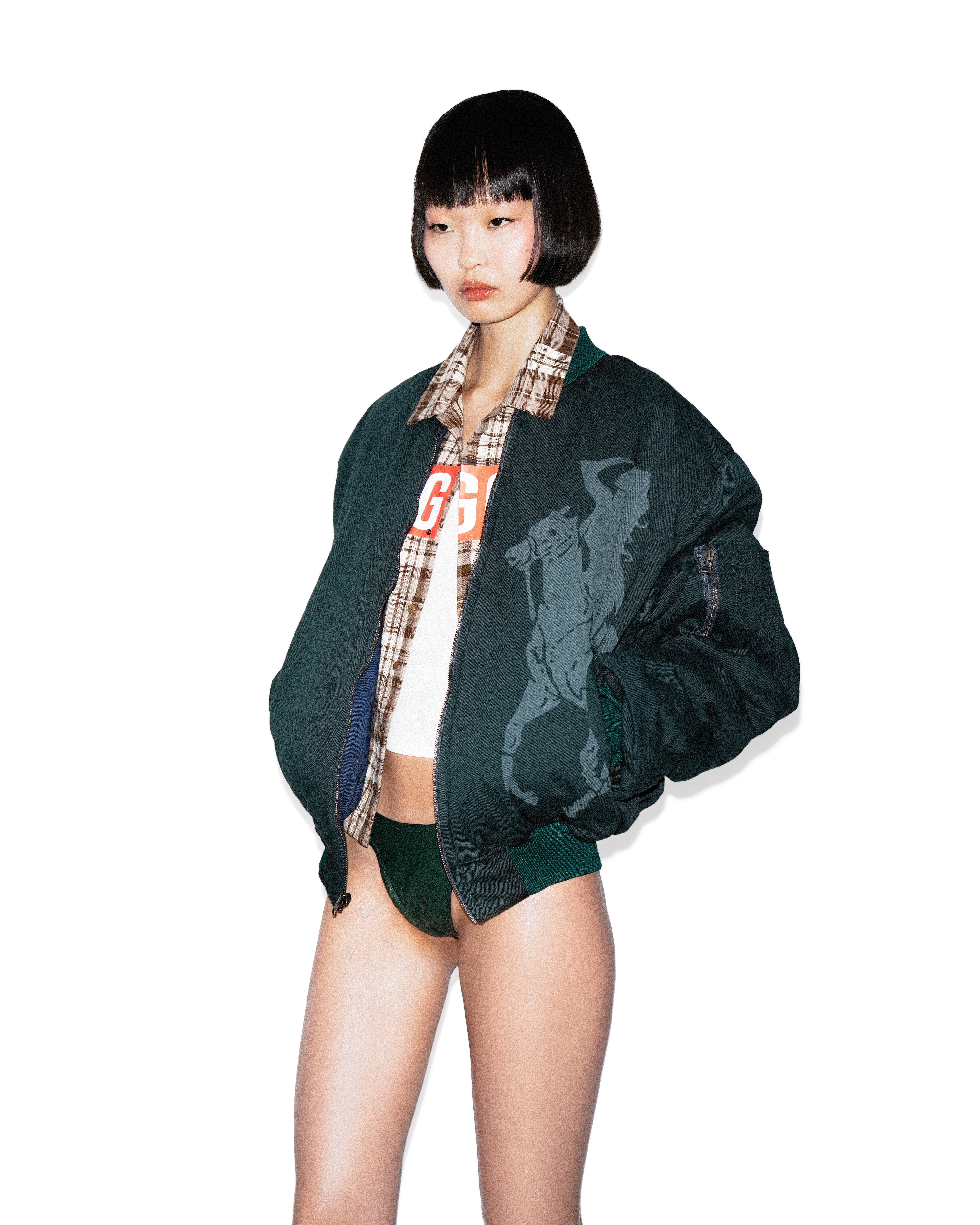 Mowalola ATL Reversible Bomberjacke beidseitig Baumwolle