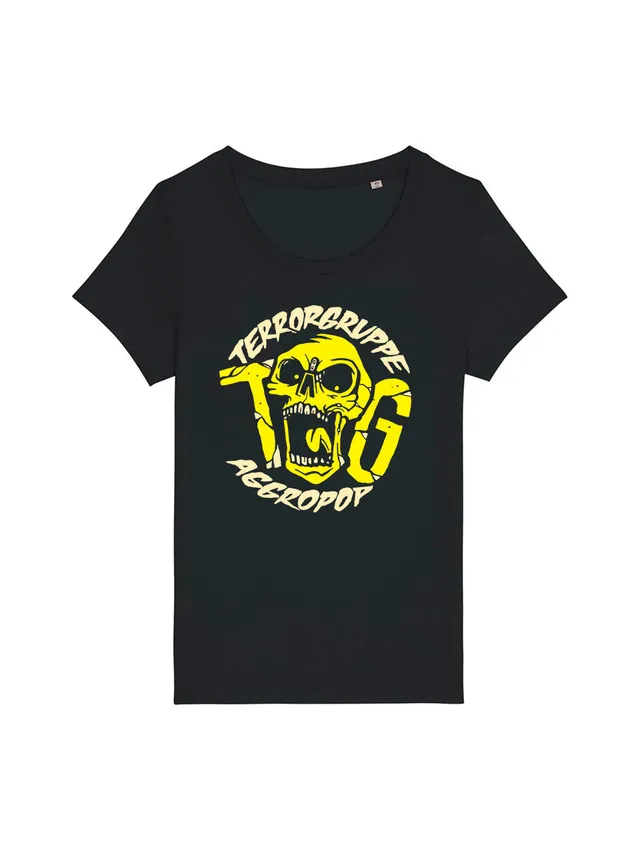 dna merch Terrorgruppe Aggropop T-Shirt Damen Rot Biobaumwolle