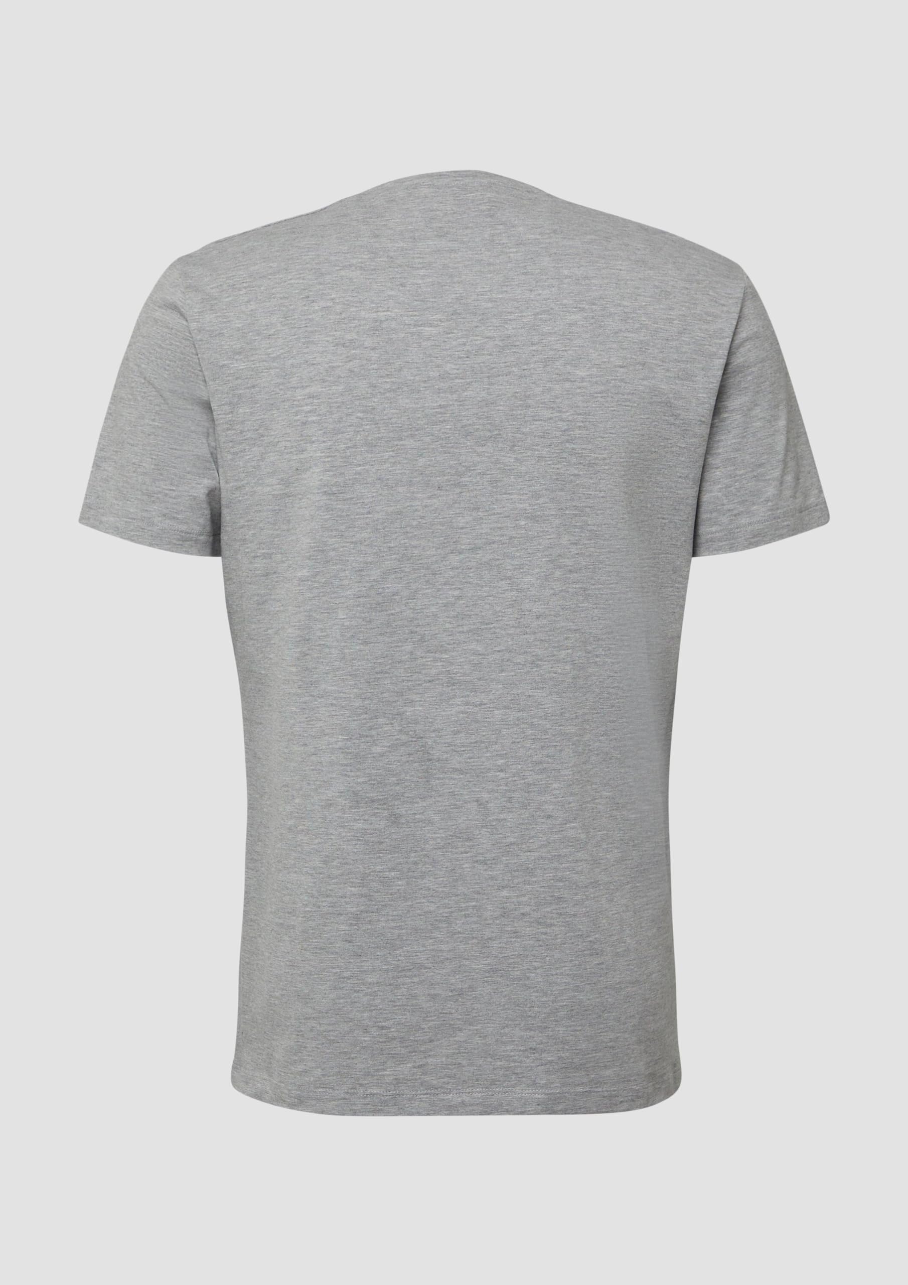 s.Oliver RED LABEL T-Shirt Herren L Schwarz Baumwolle