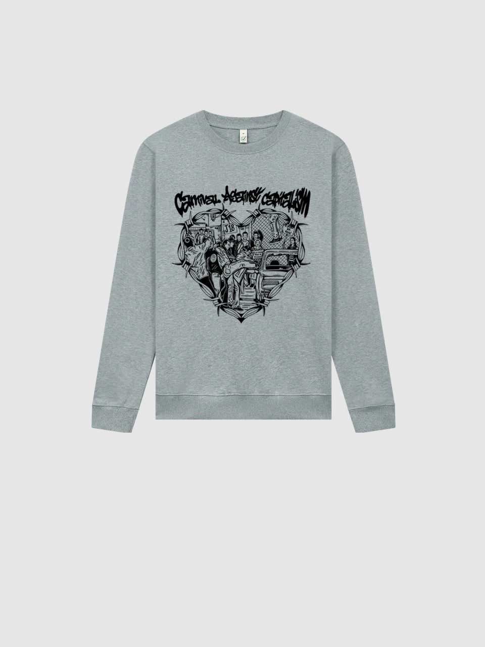 dna merch Karneval gegen Kapitalismus Pullover Natur mit Print