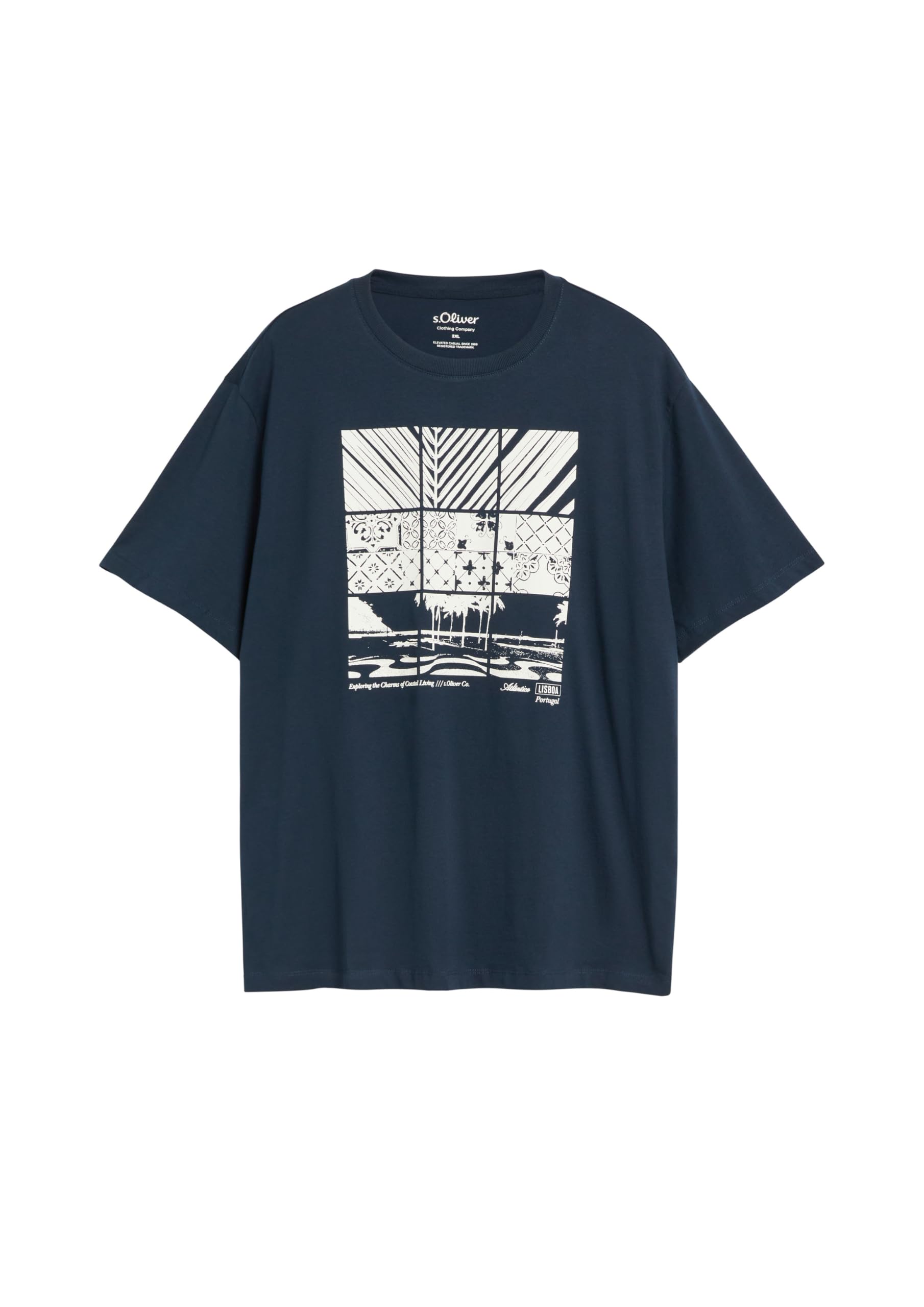 s.Oliver Herren 2181150 T-Shirt 5XL mit Frontprint