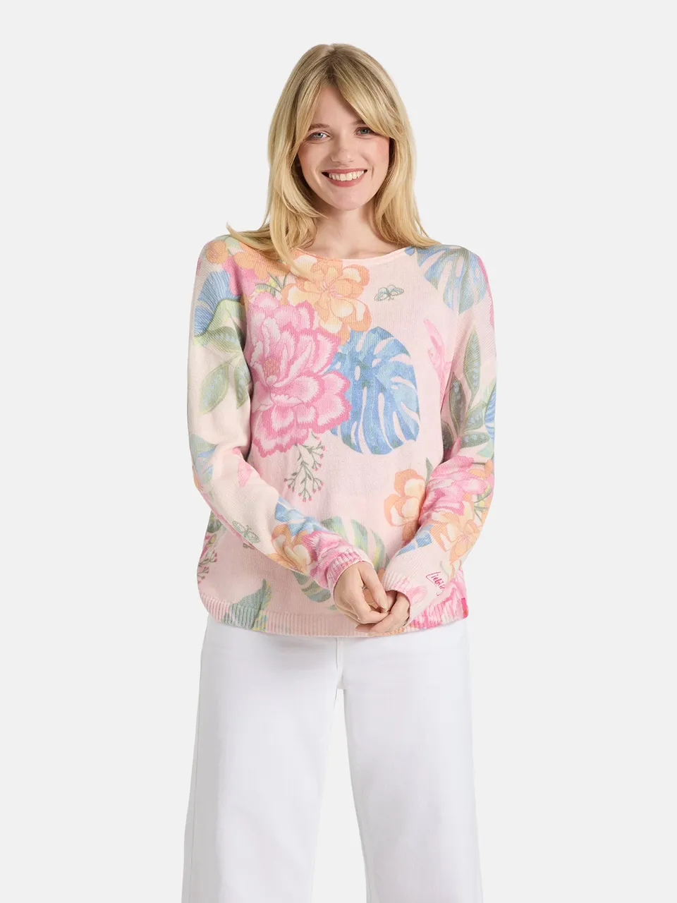 Lieblingsstück ArmedaL Pullover pastel pink floral