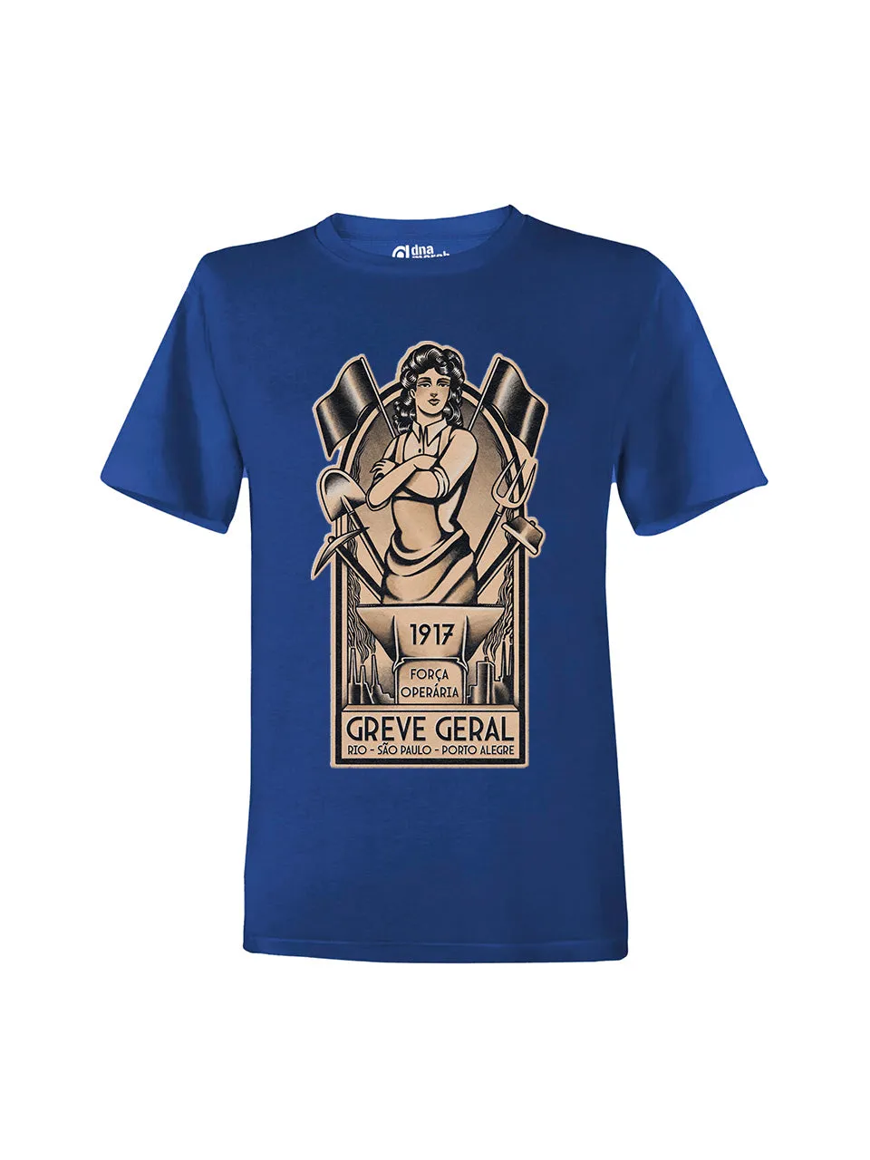 dna merch Força Operária T-Shirt Damen schwarz Baumwolle