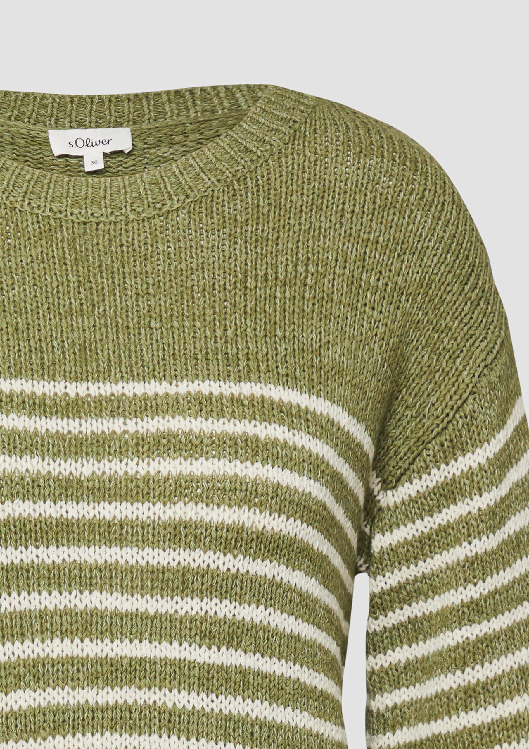 s.Oliver RED LABEL Streifenpullover 3/4-Arm Gr.34