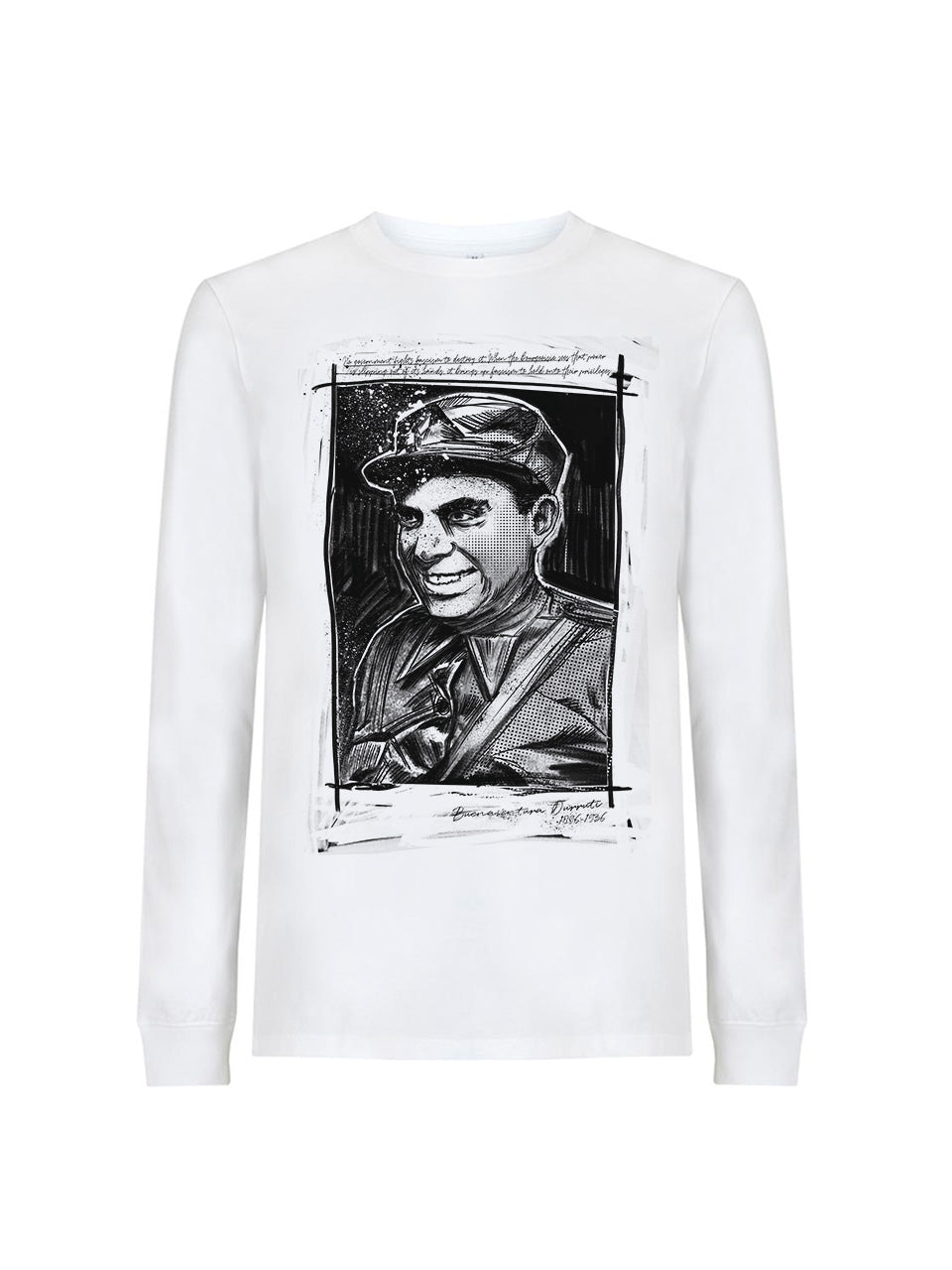 dna merch Durruti Keine Regierung Langarmshirt schwarz