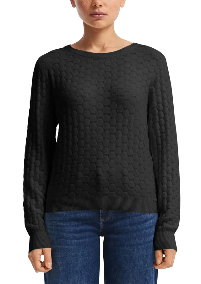 s.Oliver QS Strukturierter Pullover Strickpullover Größe M