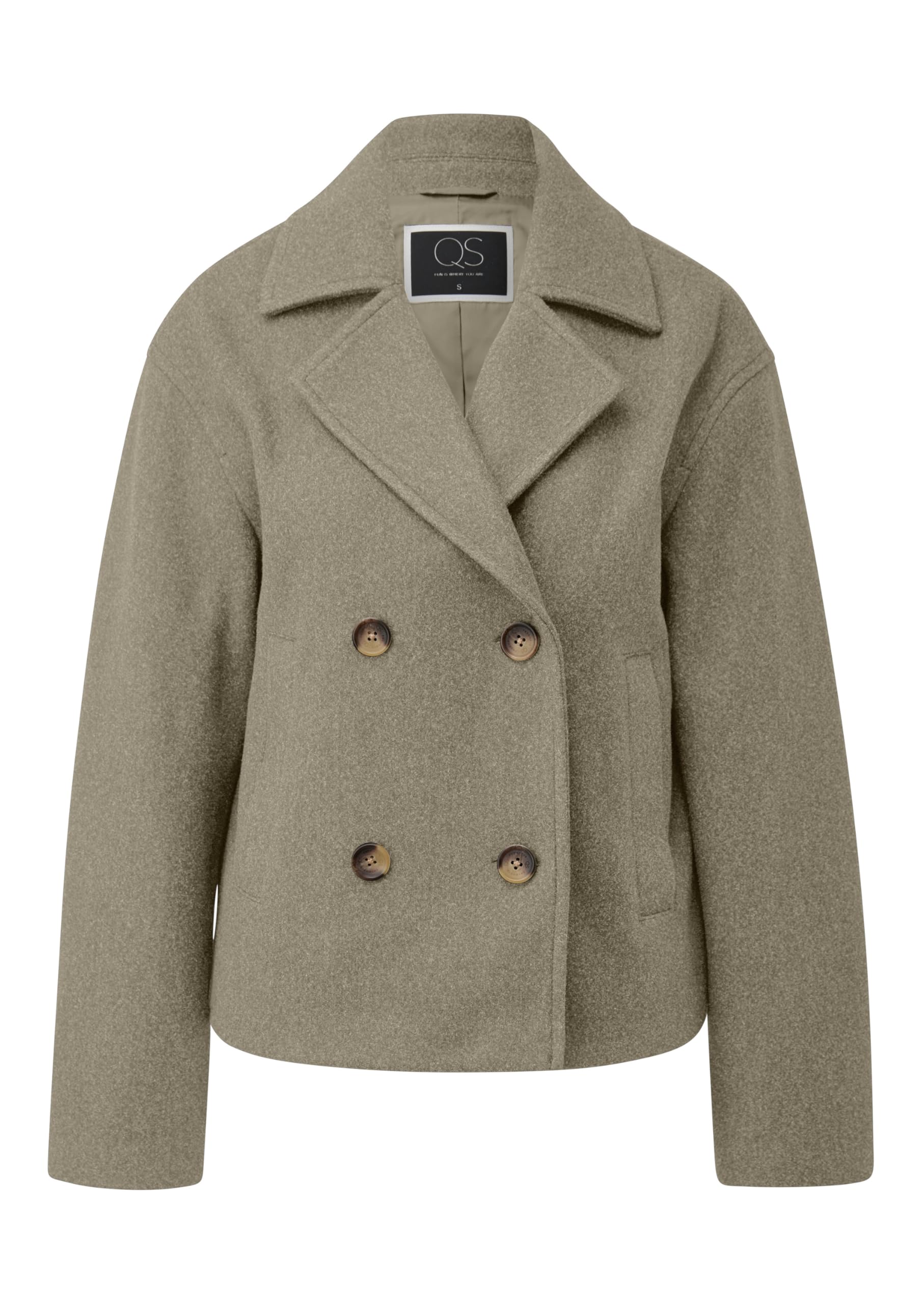 s.Oliver QS Cabanjacke Wolloptik Struktur Gr.L