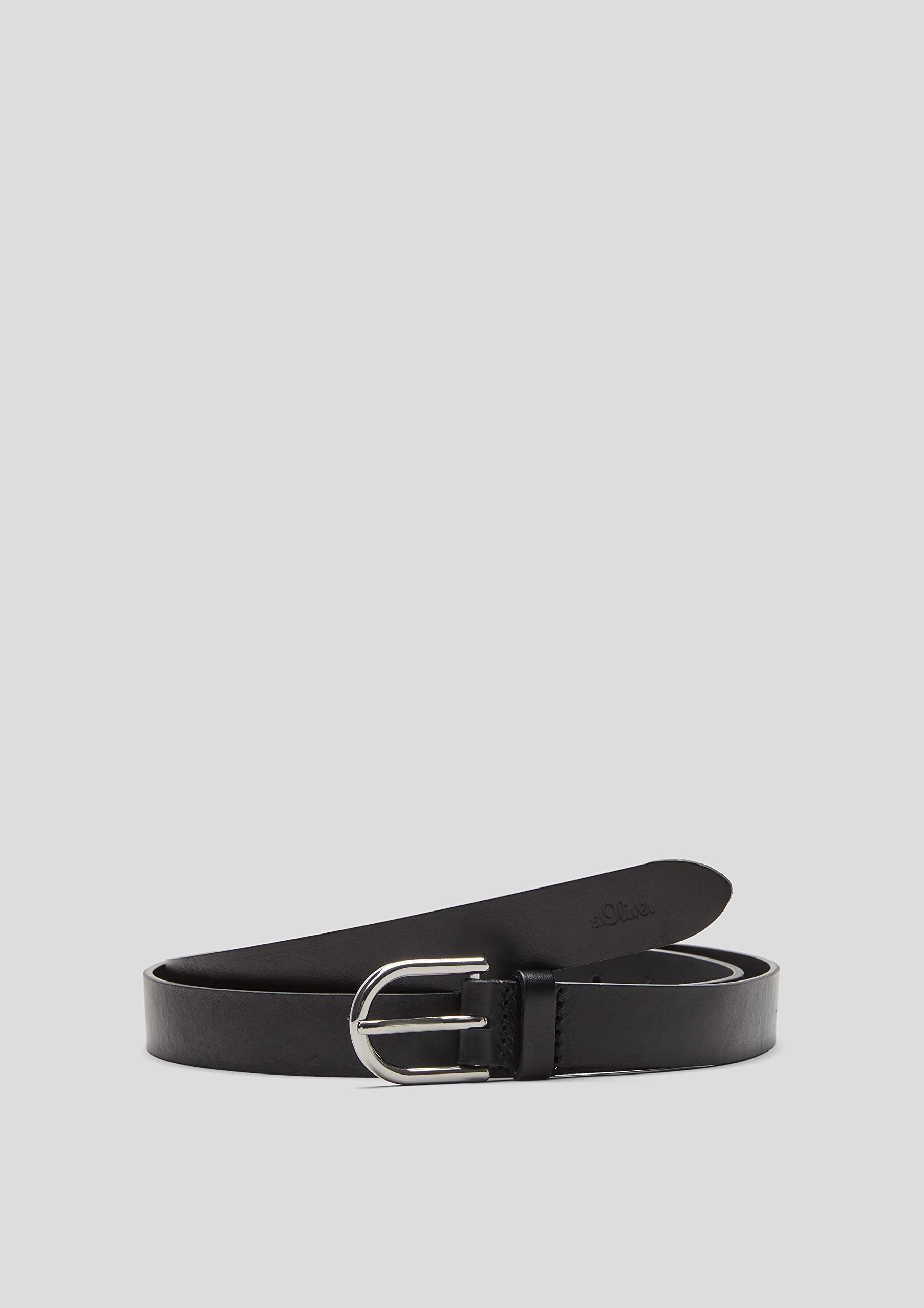 s.Oliver Red Label Gürtel Damen Echtleder schwarz