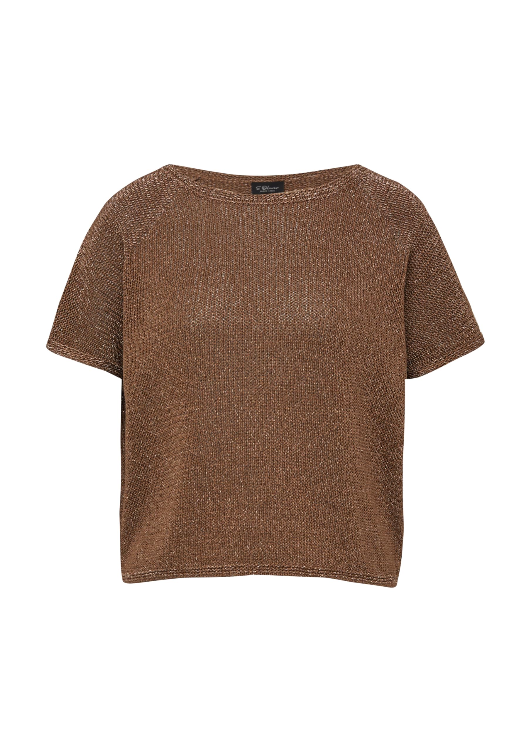 s.Oliver Black Label Strickpullover ärmellos U-Boot Relaxed Fit