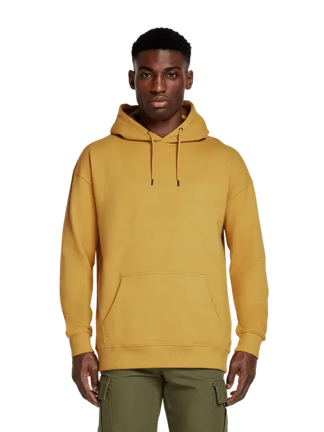 dna merch Basics Kapuzenpullover Schwarz Biobaumwolle Kängurutasche