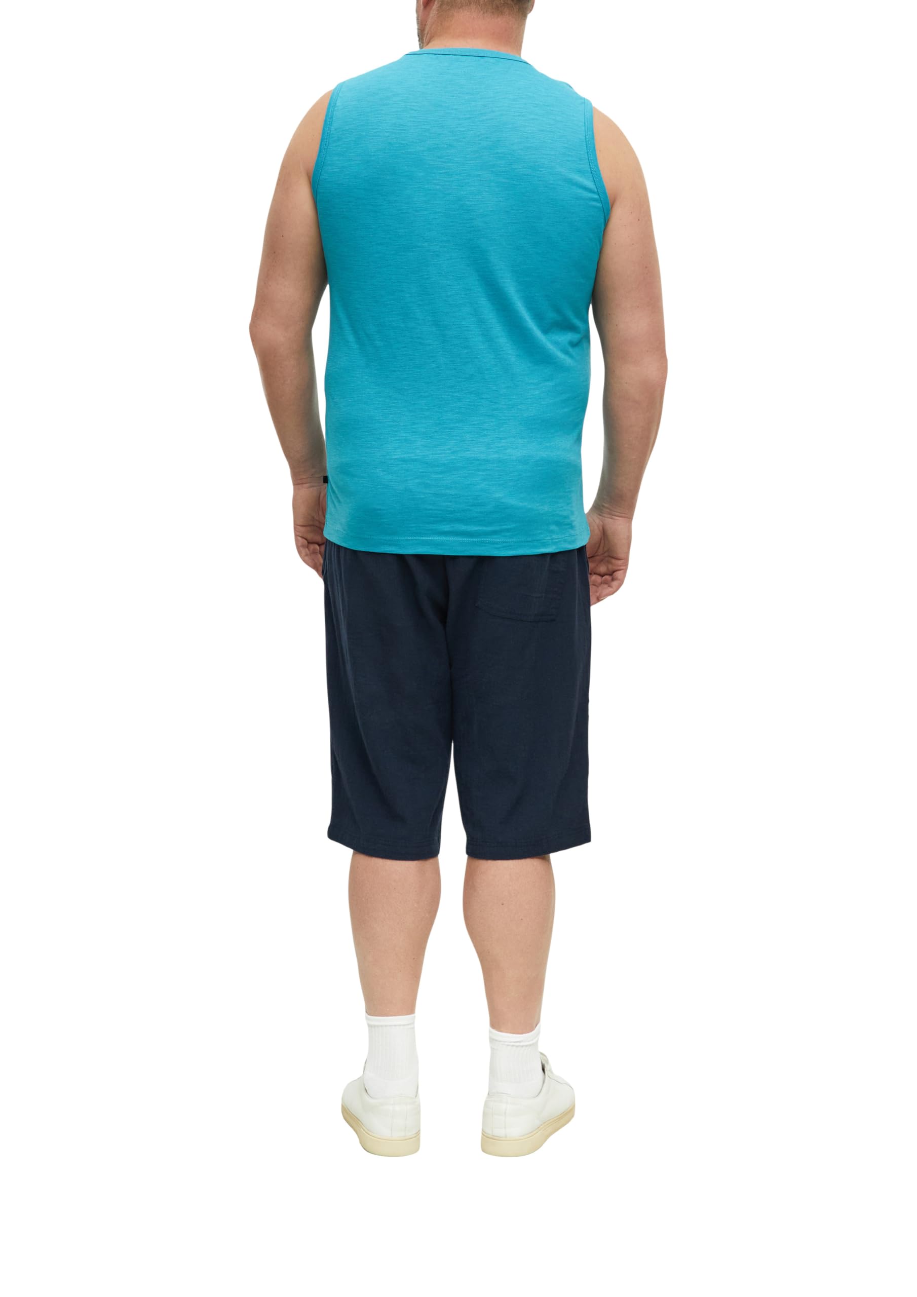 s.Oliver Herren Tanktop Big Size Baumwollmix Crew Neck