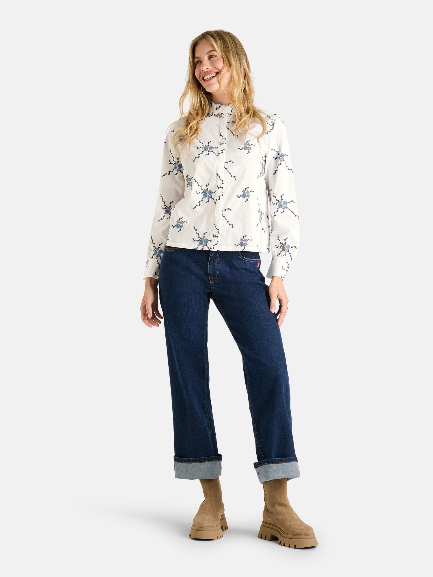 Lieblingsstück AlieenL Bluse Baumwolle offwhite
