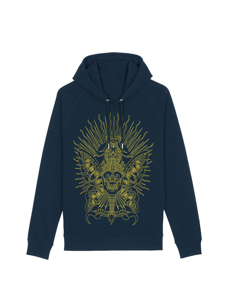 dna merch Loco Sailor Scary Butterfly V2 Kapuzenpullover Burgunder