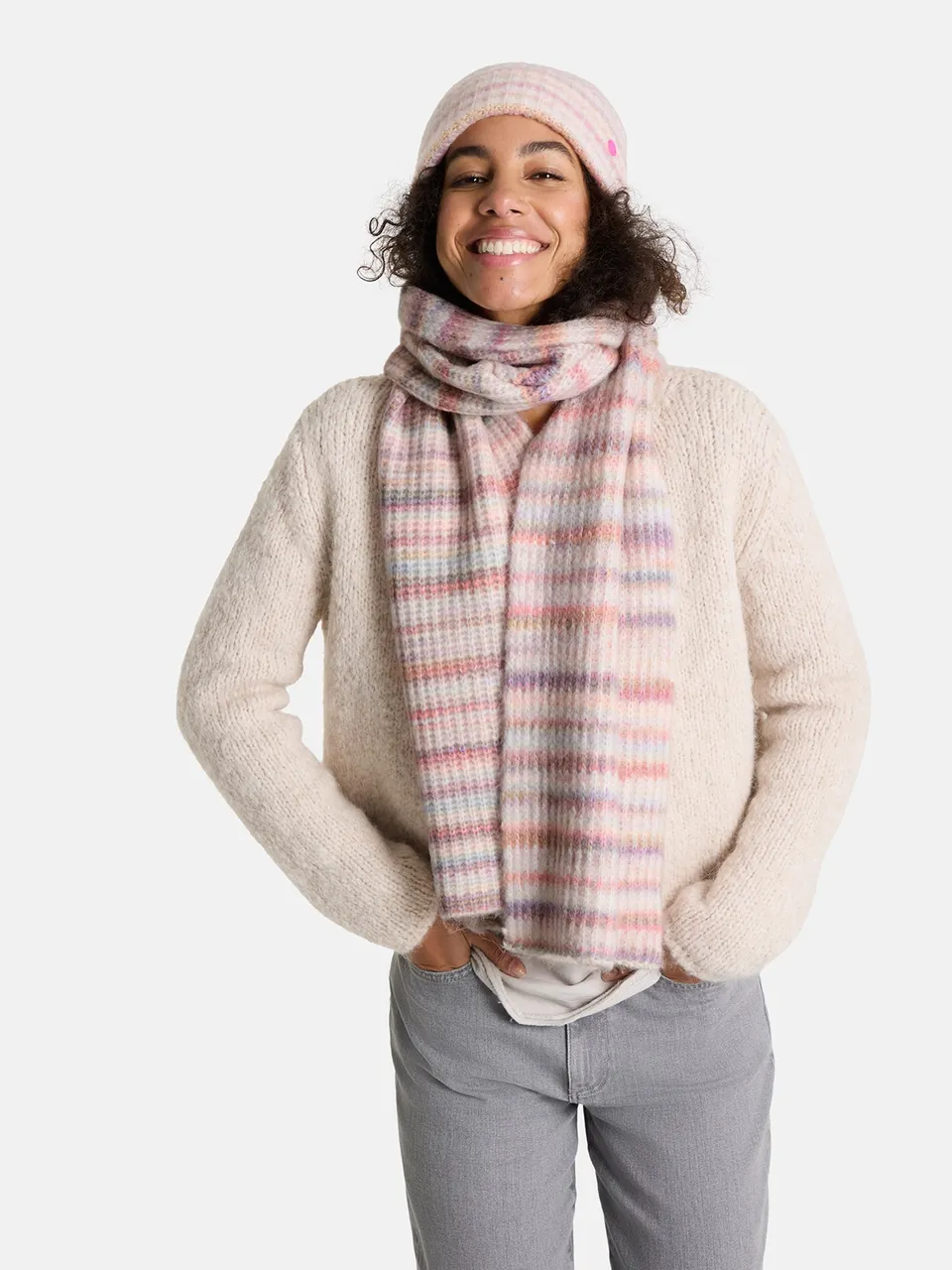 Lieblingsstück Cozy Moments Rippstrick-Schal rose