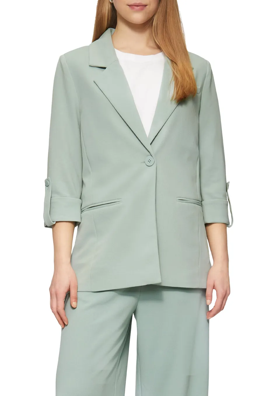 s.Oliver QS Interlock-Blazer Krempelarm Gr 38